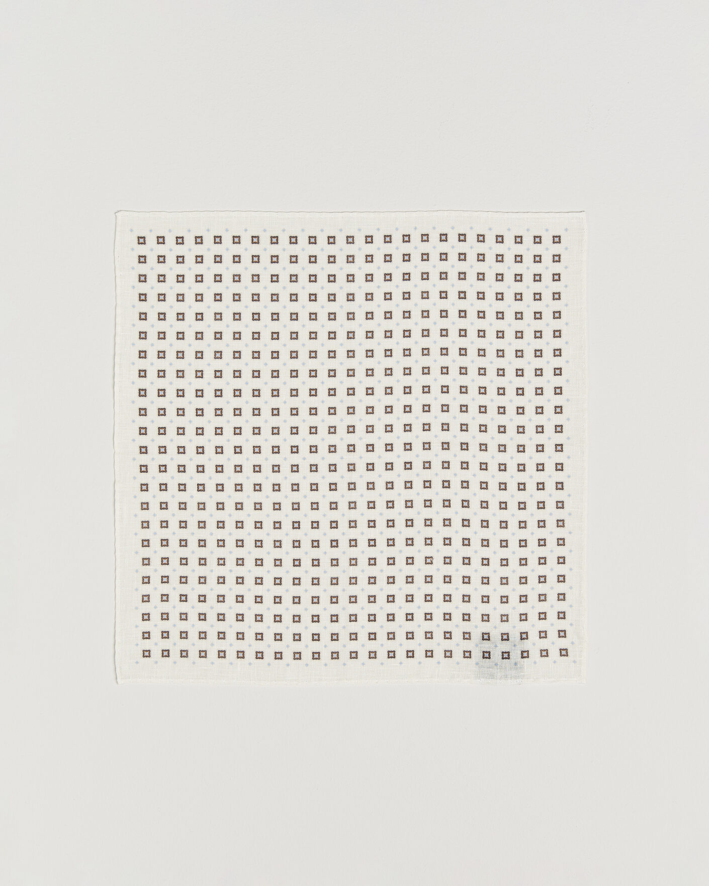 Herre | Lommetørklær | Amanda Christensen | Linen Medallion Pocket Square Cream