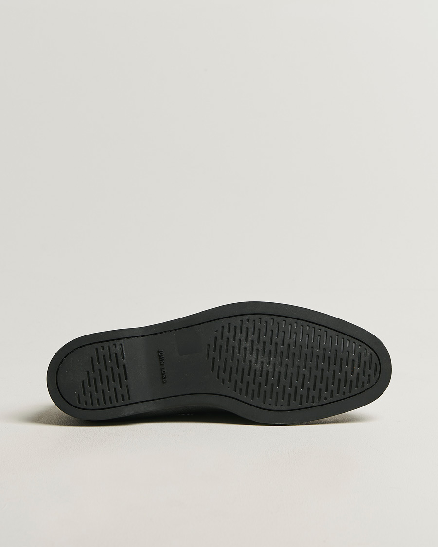 Herre | Seilersko | John Lobb | Foil Boat Shoes Black Grain