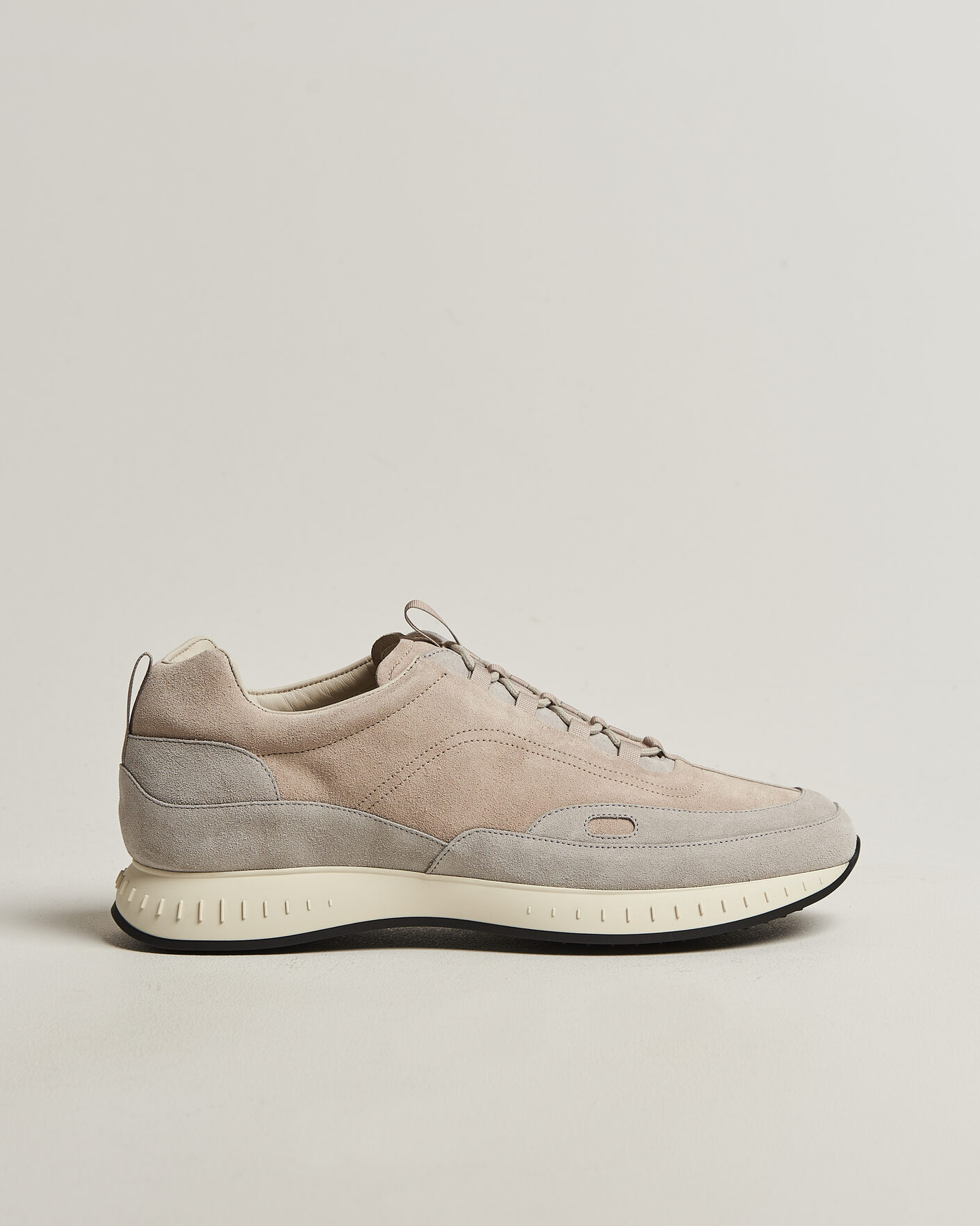 Herre | Sneakers | John Lobb | Laced Running Sneakers Sand Suede