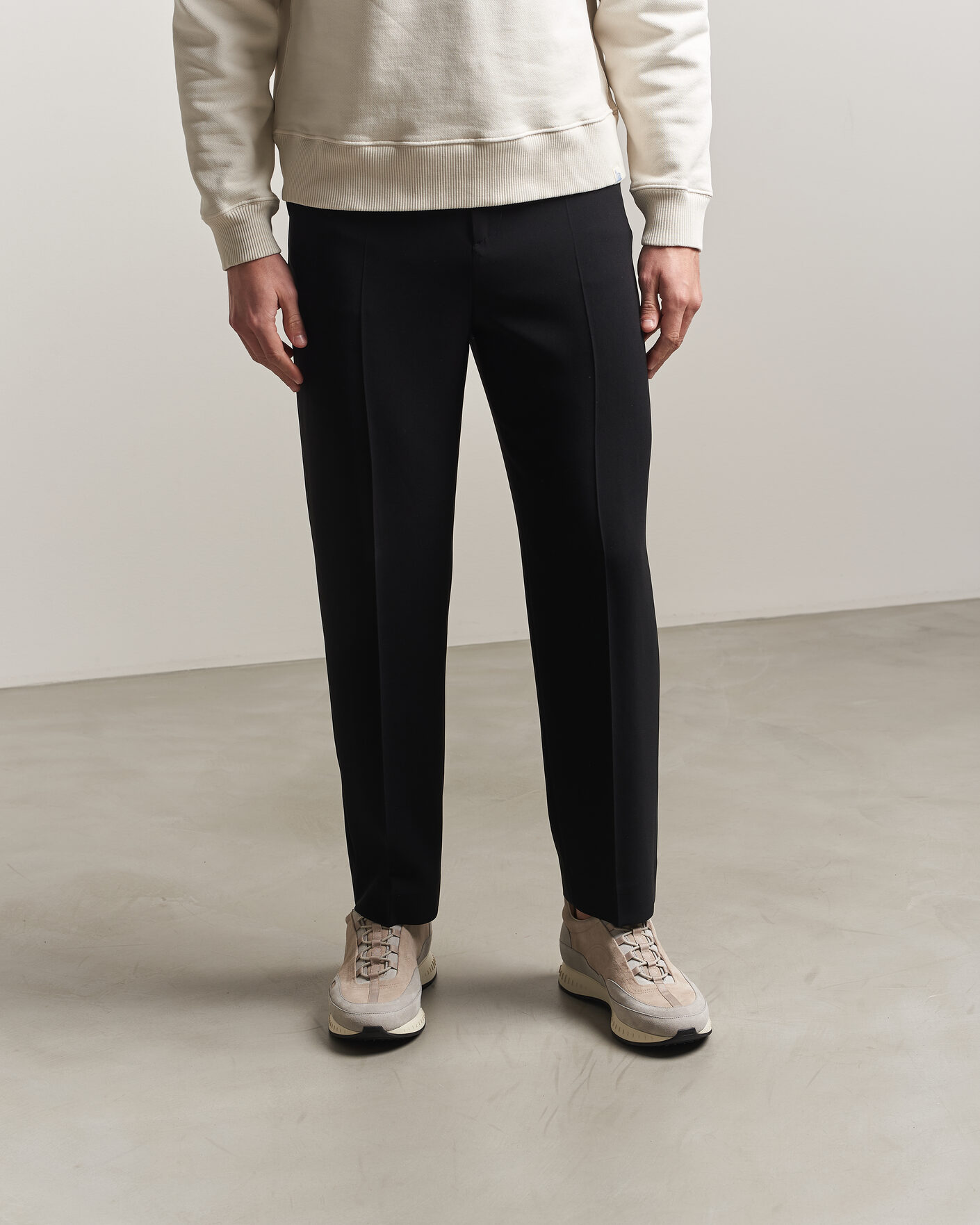Herre | Sneakers | John Lobb | Laced Running Sneakers Sand Suede