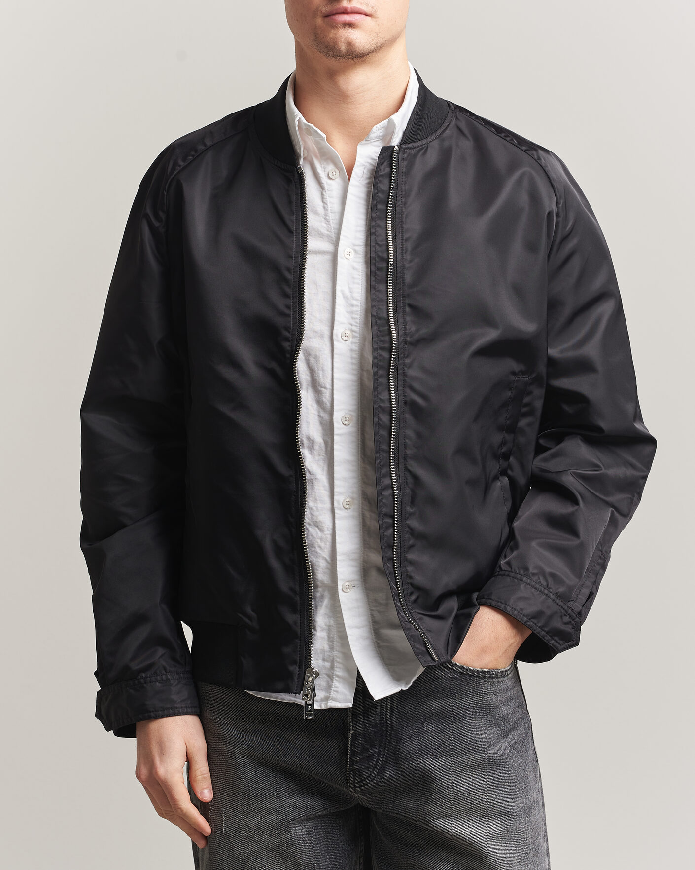 Herre | Jakker | Filippa K | Technical Bomber Jacket Black