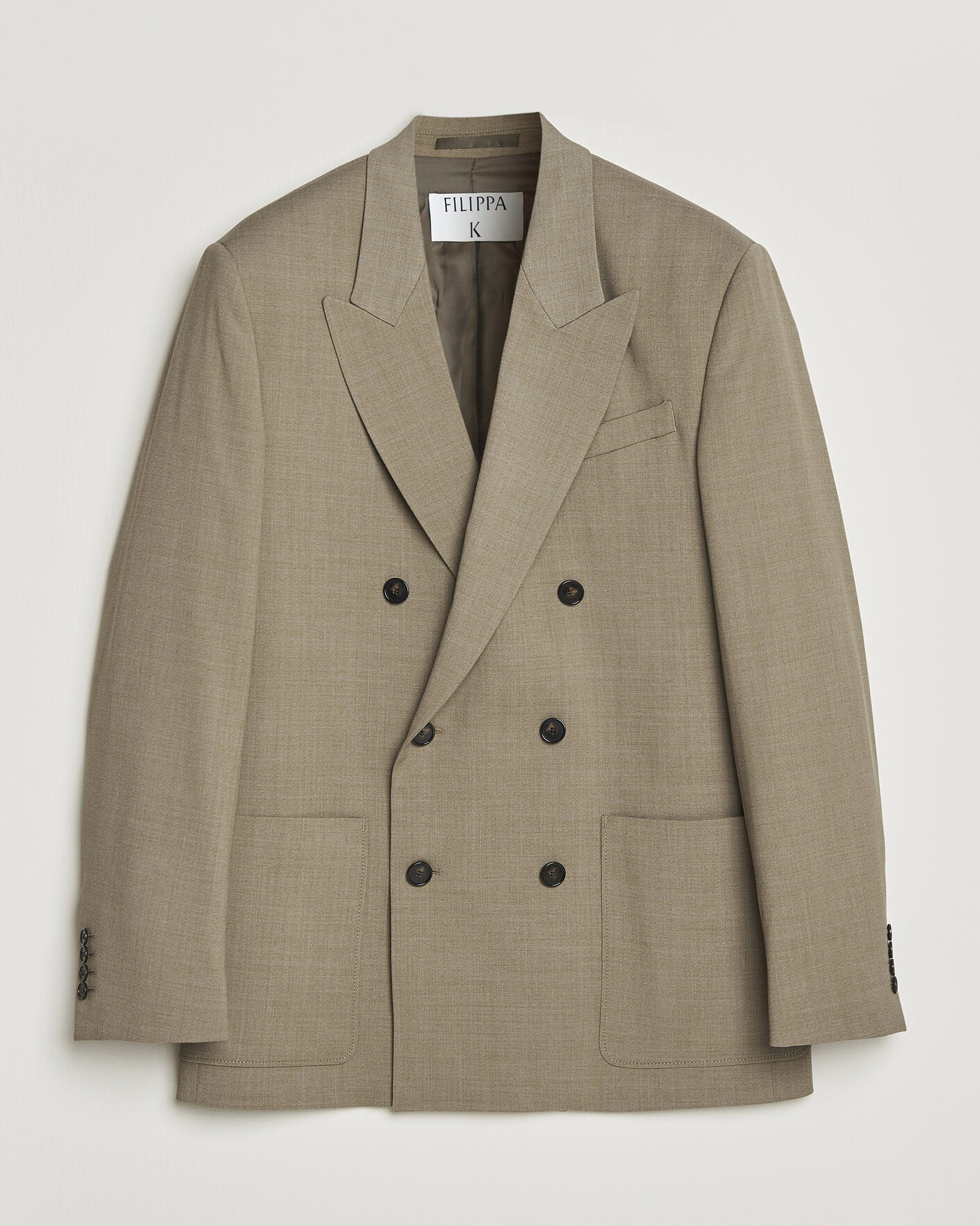 Herre | Dressjakker | Filippa K | Michael Wool Double Breasted Blazer Light Driftwood