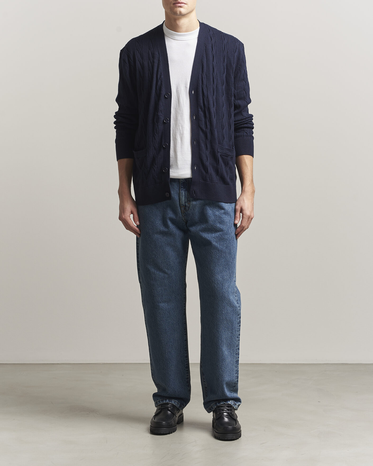 Herre | Jeans | Filippa K | Workwear Jeans Washed Mid Blue