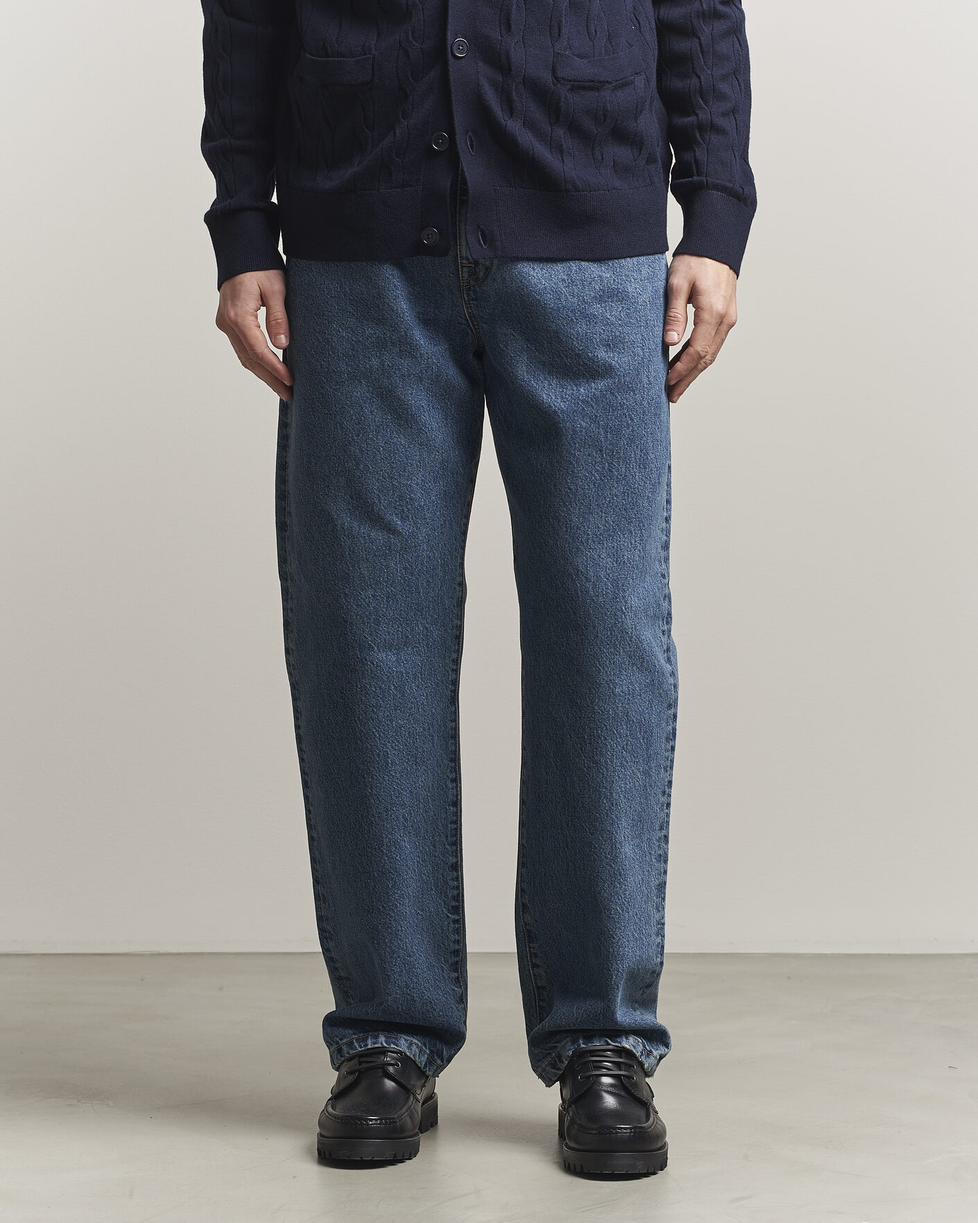Herre | Jeans | Filippa K | Workwear Jeans Washed Mid Blue