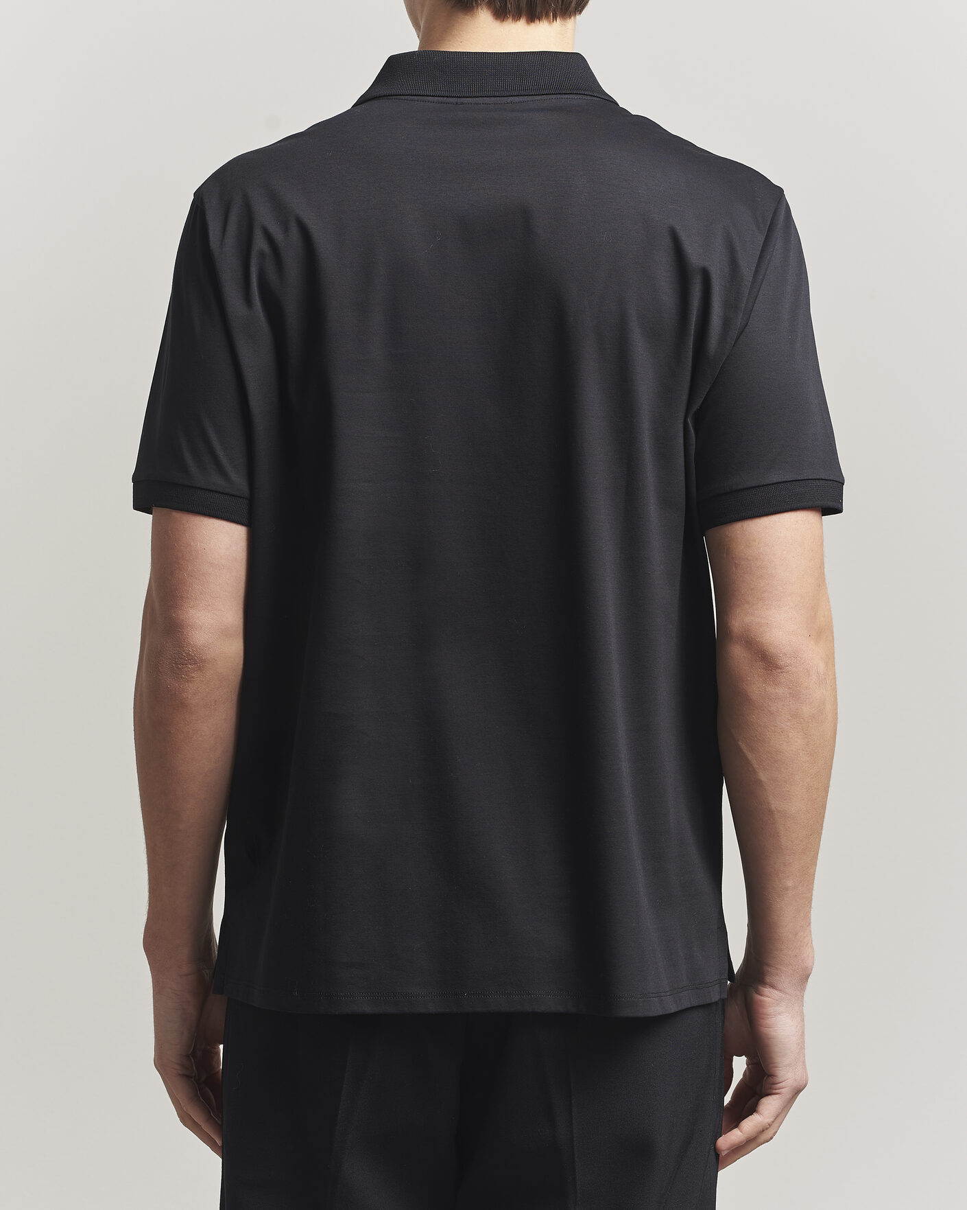 Herre | Pikéer | Filippa K | Technical Cotton Polo Black