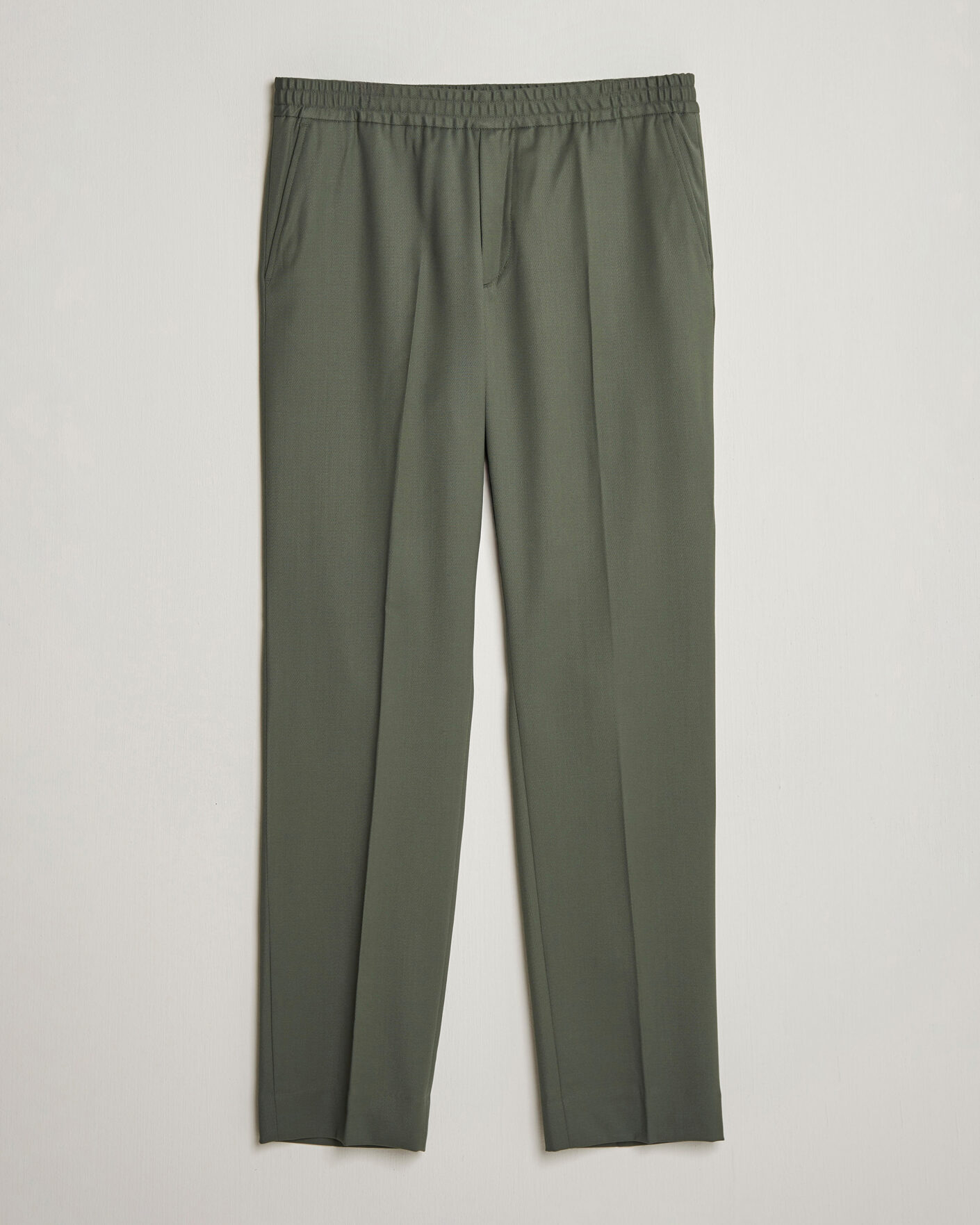 Herre | Bukser | Filippa K | Theo Relaxed Wool Trousers Grey Green