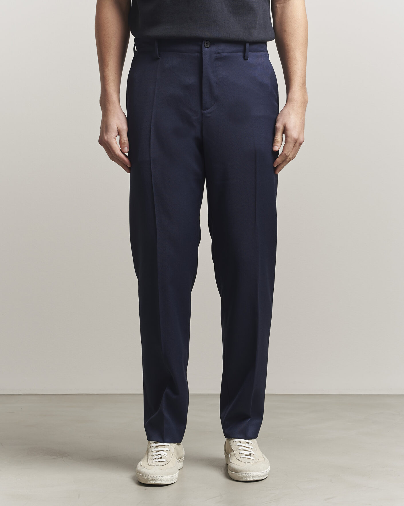 Herre | Bukser | Filippa K | Troy Tailored Drawstring Trousers Ink Navy