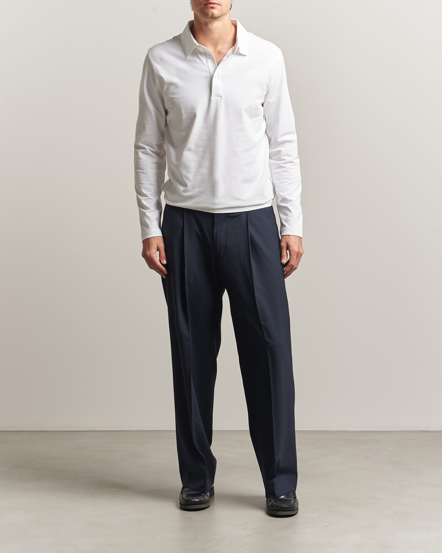 Herre | Pikéer | Filippa K | Luke Stretch Polo Shirt White