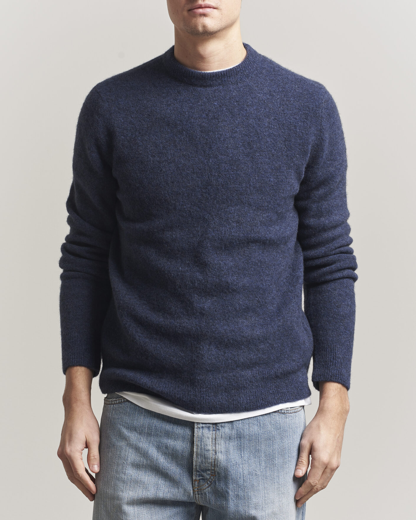 Herre | Gensere | Filippa K | Yak Knitted Sweater Night Teal