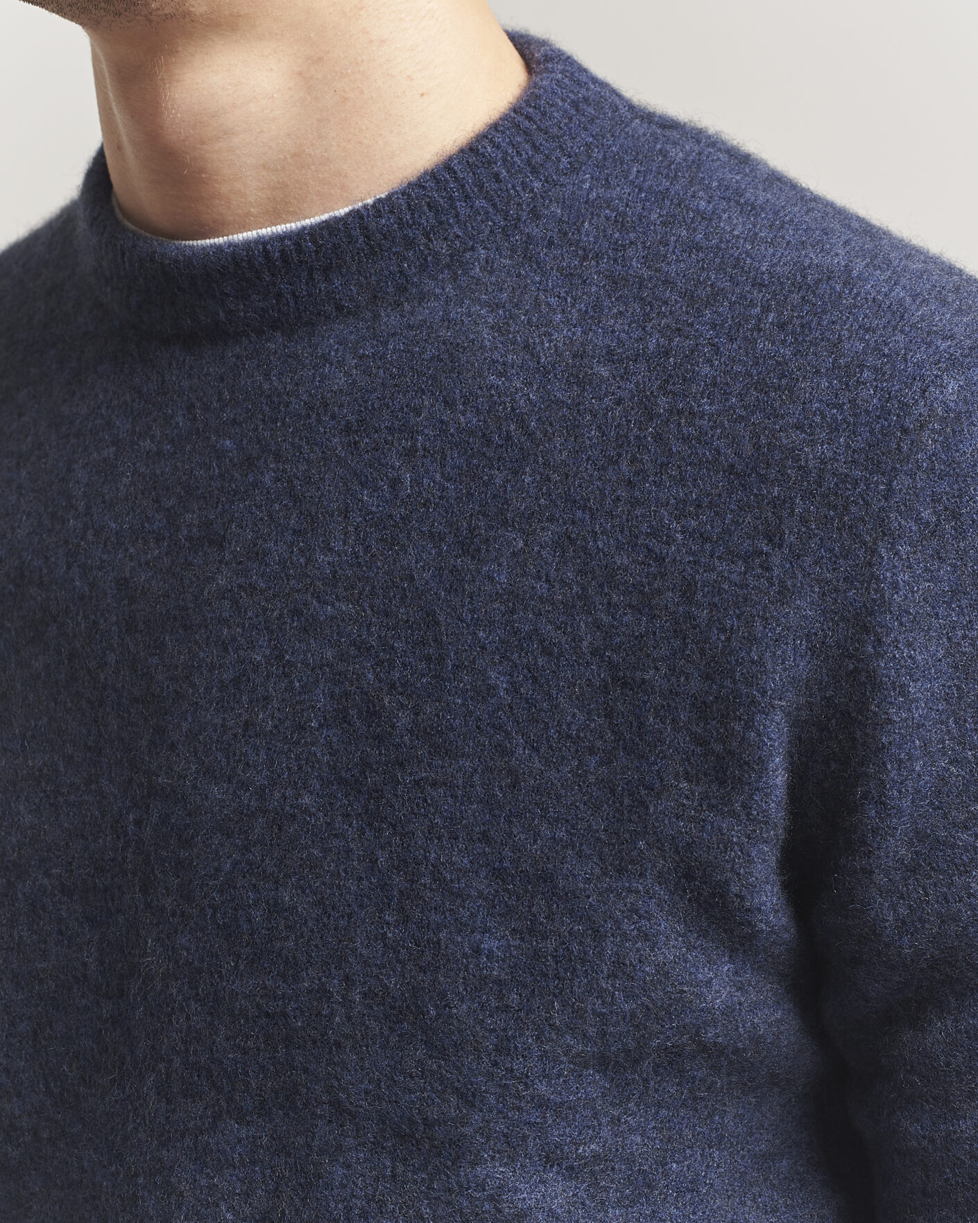 Herre | Gensere | Filippa K | Yak Knitted Sweater Night Teal