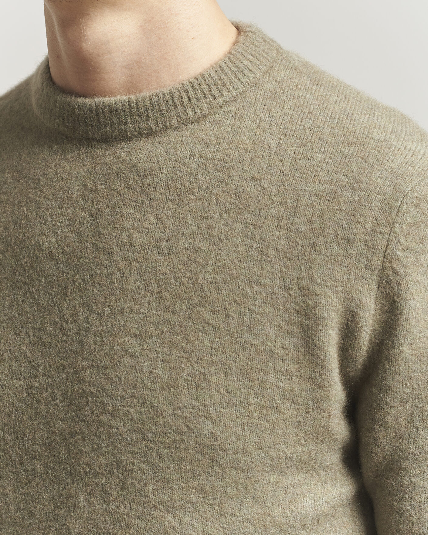 Herre | Gensere | Filippa K | Yak Knitted Sweater Light Green