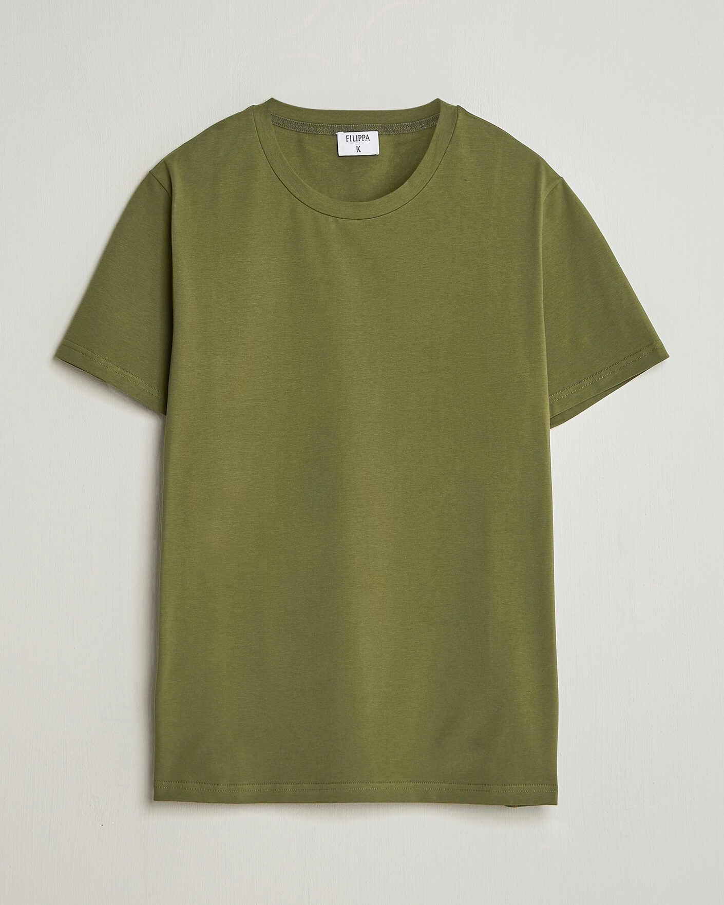Herre | T-Shirts | Filippa K | Soft Lycra T-Shirt Laurel Green