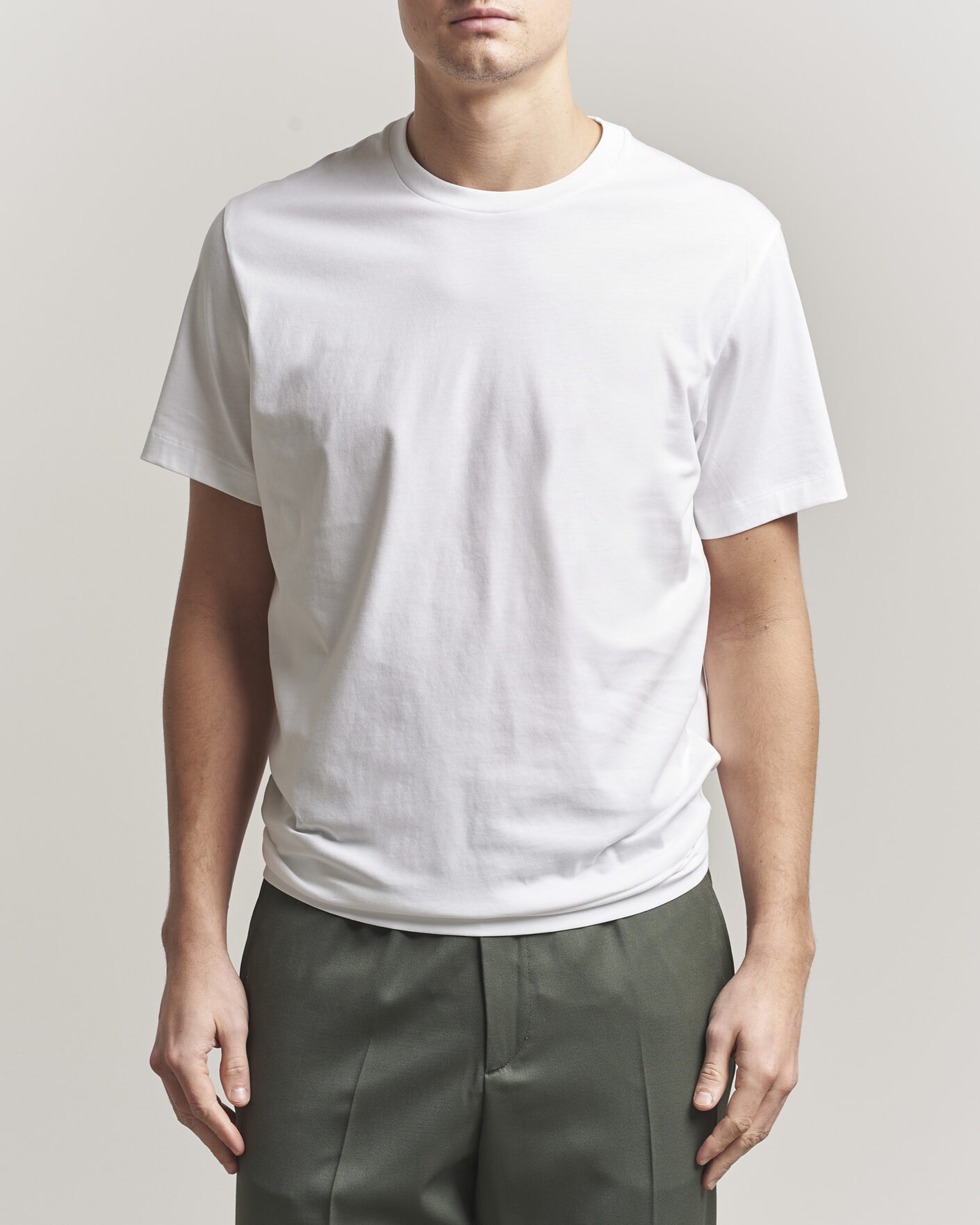 Herre | T-Shirts | Filippa K | Filip Crew Neck T-Shirt White