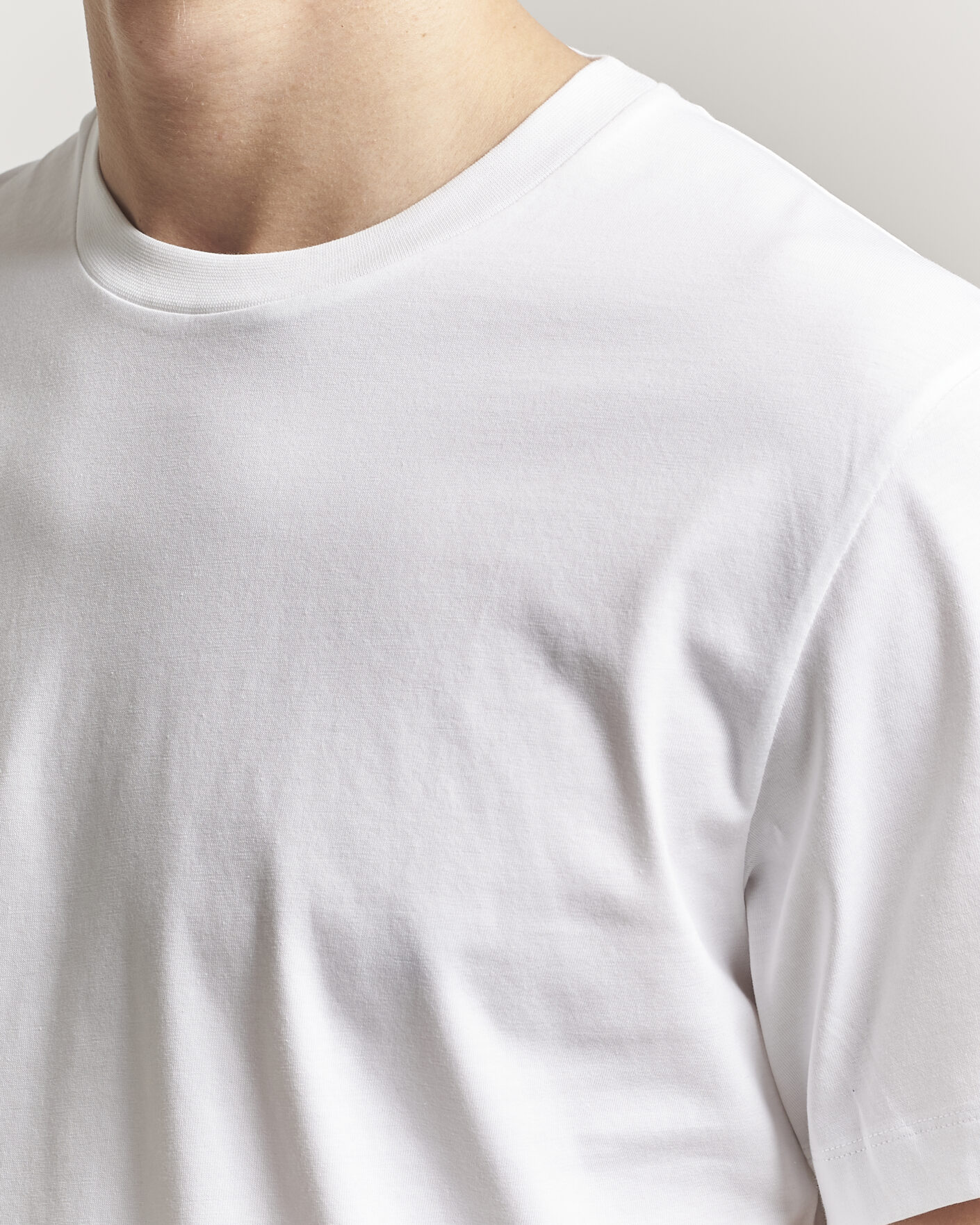 Herre | T-Shirts | Filippa K | Filip Crew Neck T-Shirt White
