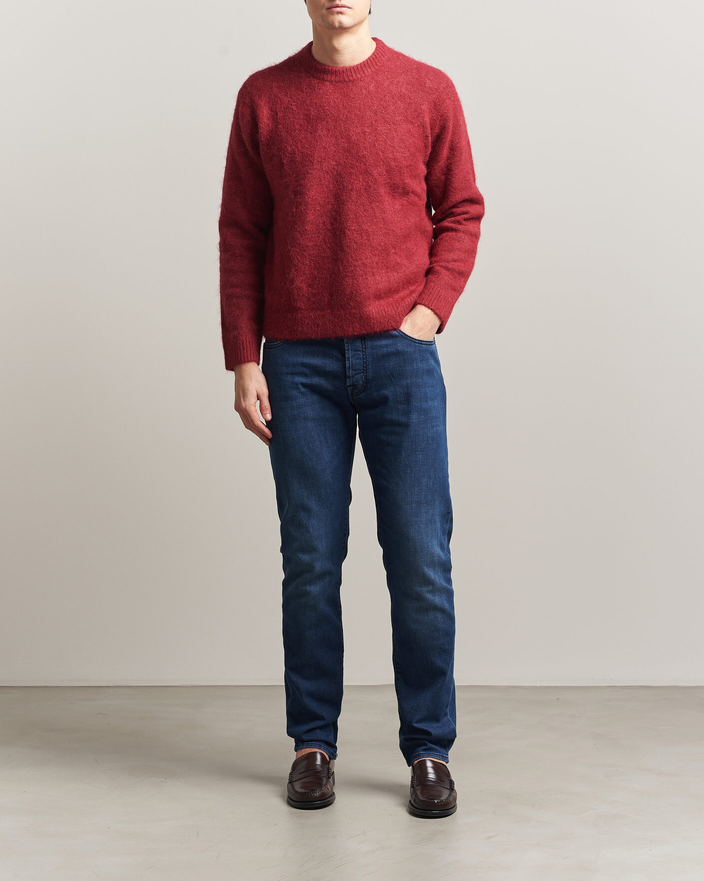 Herre | Jeans | Jacob Cohën | Bard Slim Fit Stretch Jeans Mid Blue