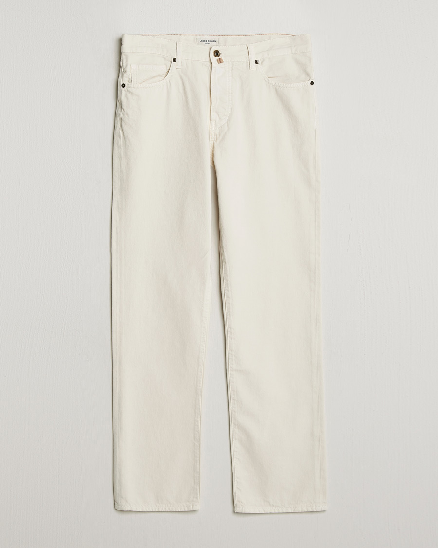 Herre | Jeans | Jacob Cohën | Edos Regular Straight Fit Bull Denim Jeans White