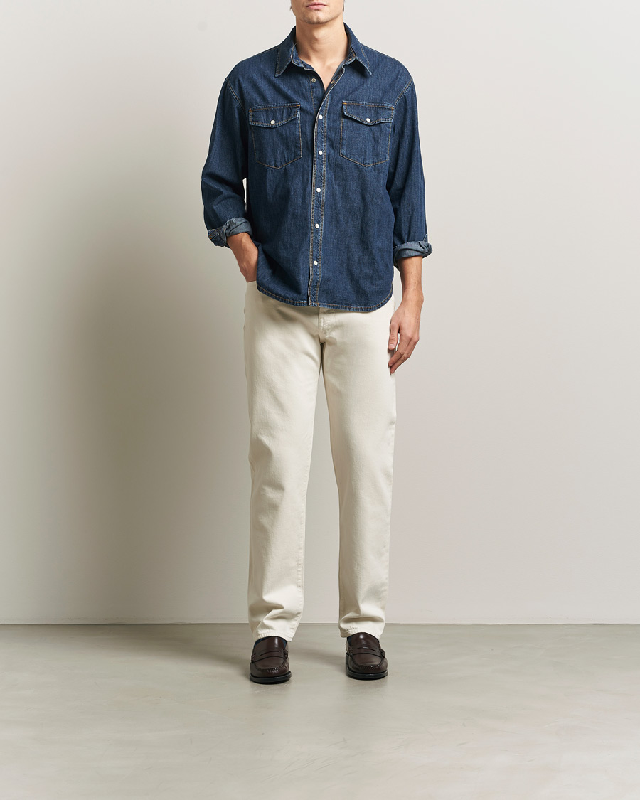 Herre | Bukser | Jacob Cohën | Edos Regular Straight Fit Bull Denim Jeans White