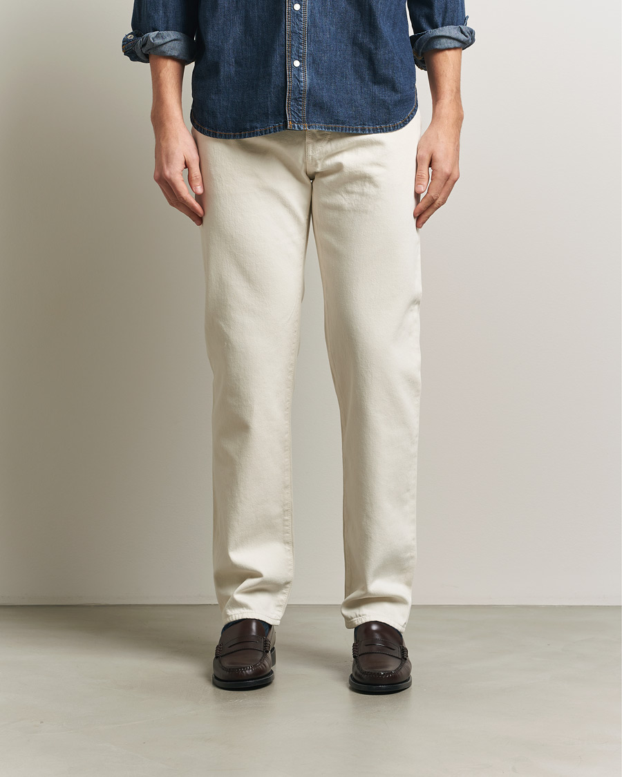 Herre | Bukser | Jacob Cohën | Edos Regular Straight Fit Bull Denim Jeans White