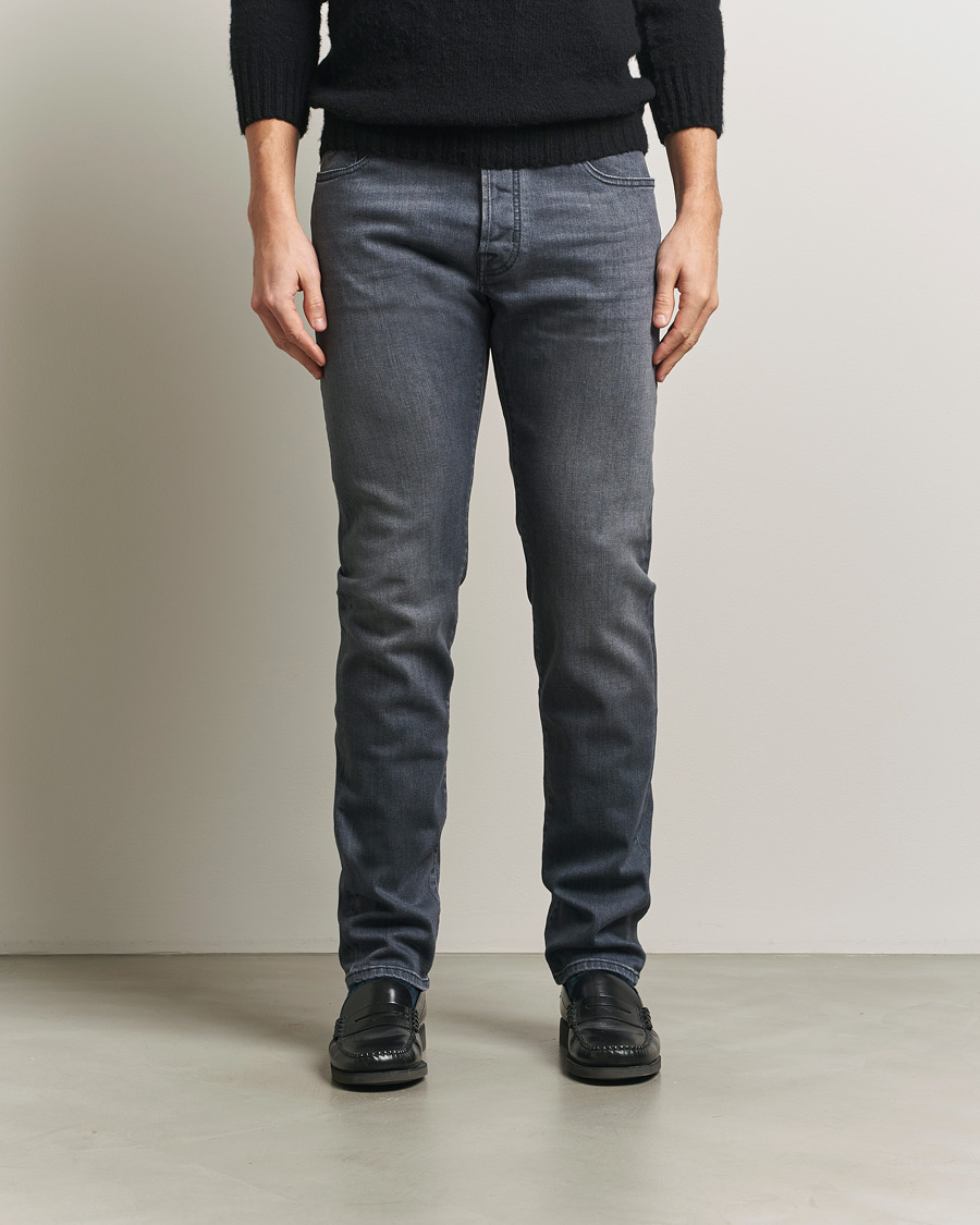 Herre | Bukser | Jacob Cohën | Bard Slim Fit Stretch Jeans Mid Grey