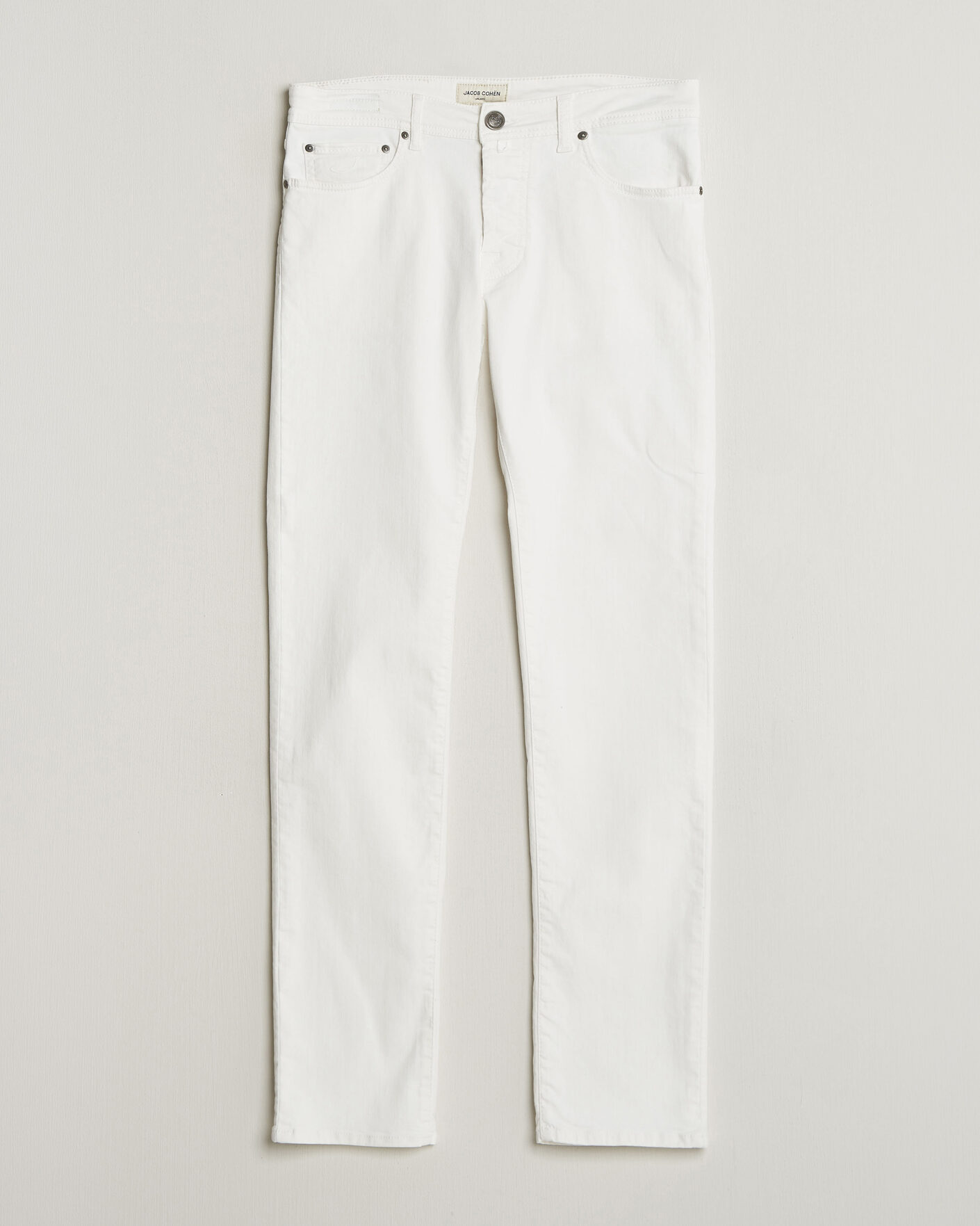 Herre | Jeans | Jacob Cohën | Bard Slim Fit Bull Stretch Jeans White