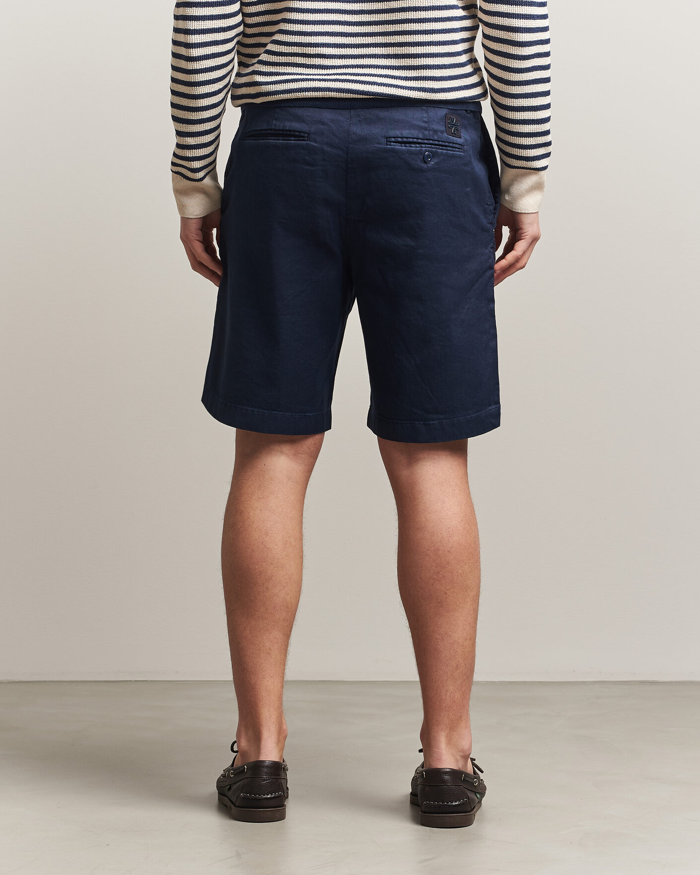 Herre | Shorts | Jacob Cohën | George Stretch Linen Shorts Navy