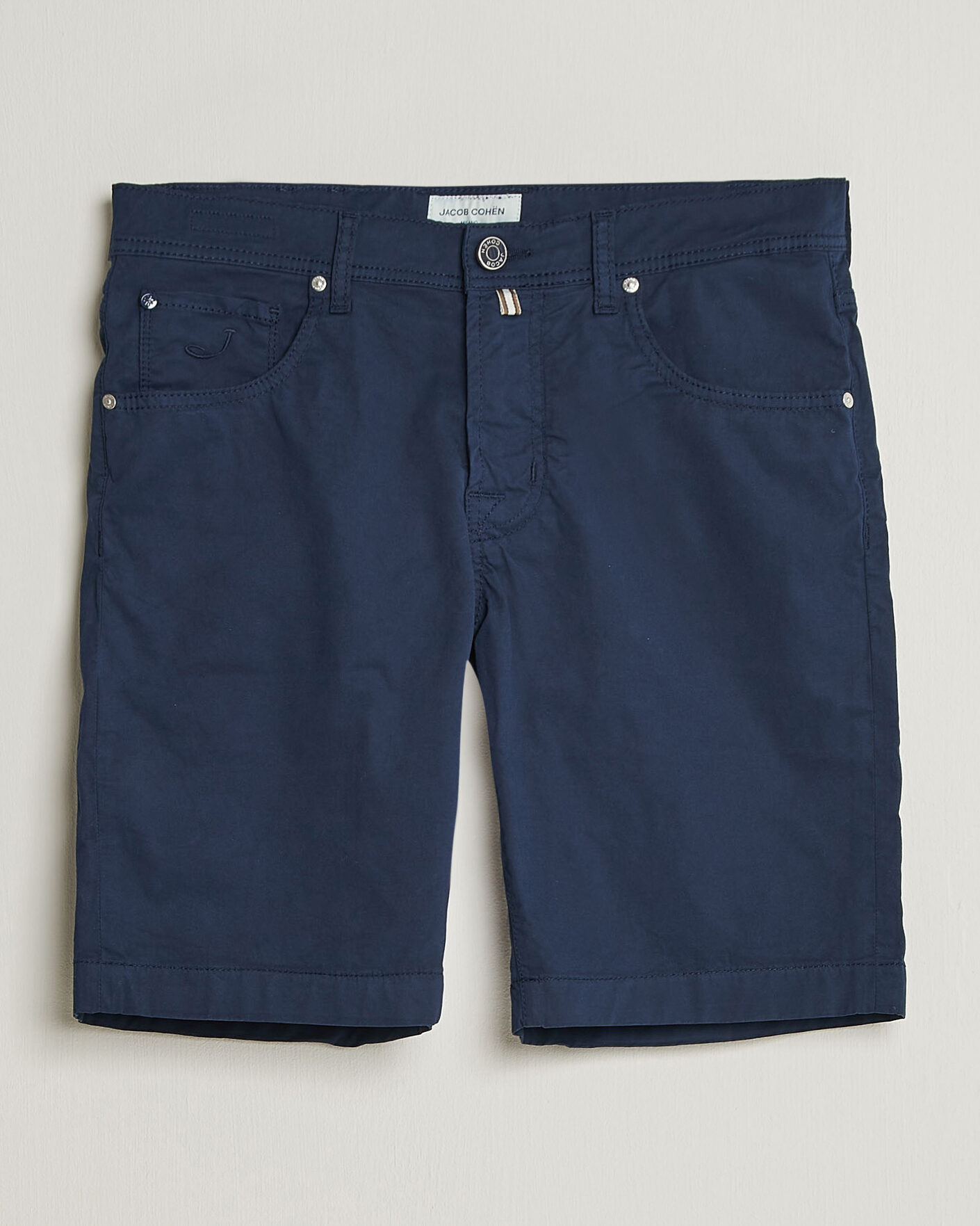 Herre | Shorts | Jacob Cohën | Nicolas Cotton Gabardine Shorts Navy