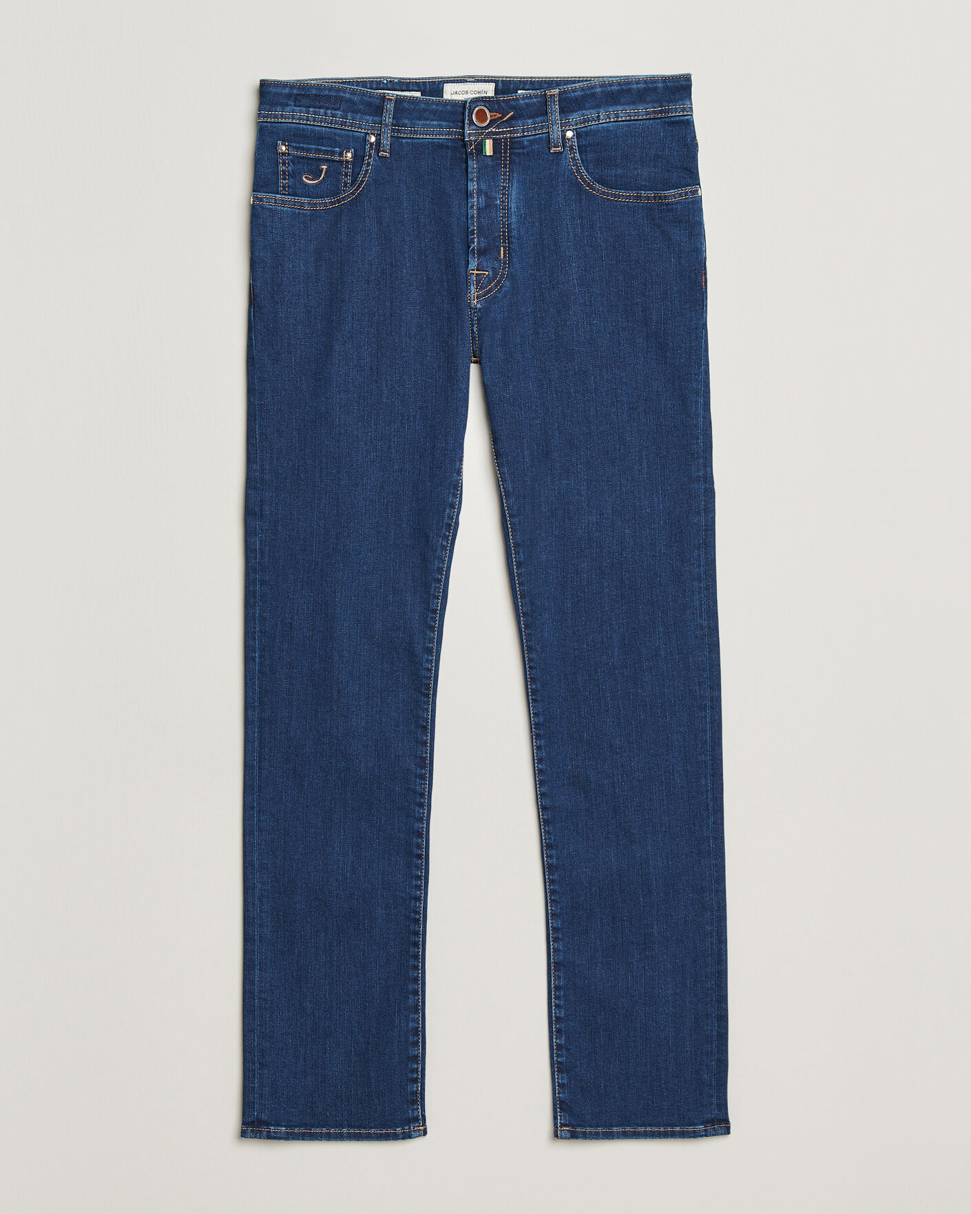 Herre | Jeans | Jacob Cohën | Bard Slim Fit Stretch Porsche Patch Jeans Dark Blue