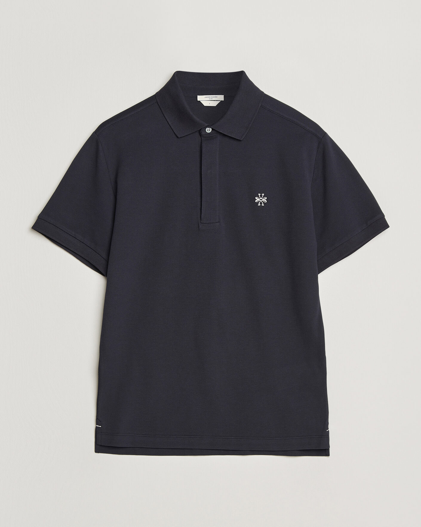 Herre | Pikéer | Jacob Cohën | Cotton Polo Piquet Navy Blue