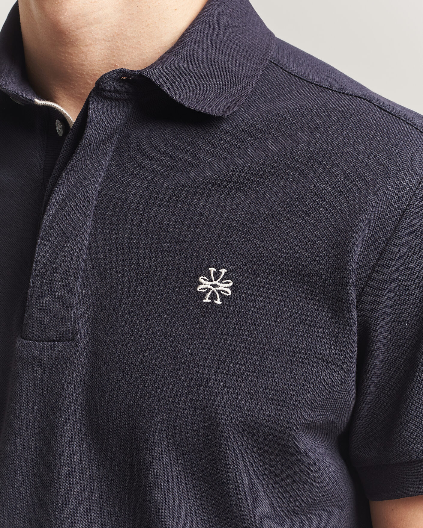Herre | Pikéer | Jacob Cohën | Cotton Polo Piquet Navy Blue