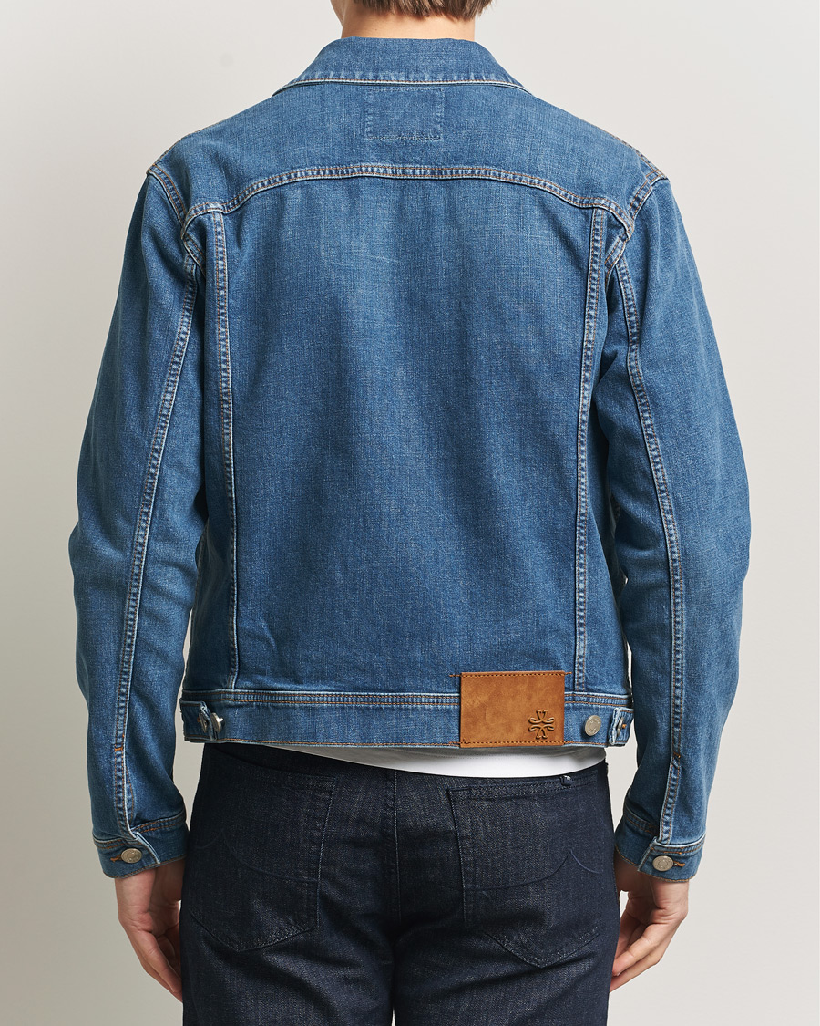 Herre | Jakker | Jacob Cohën | Denim Trucker Jacket Mid Blue