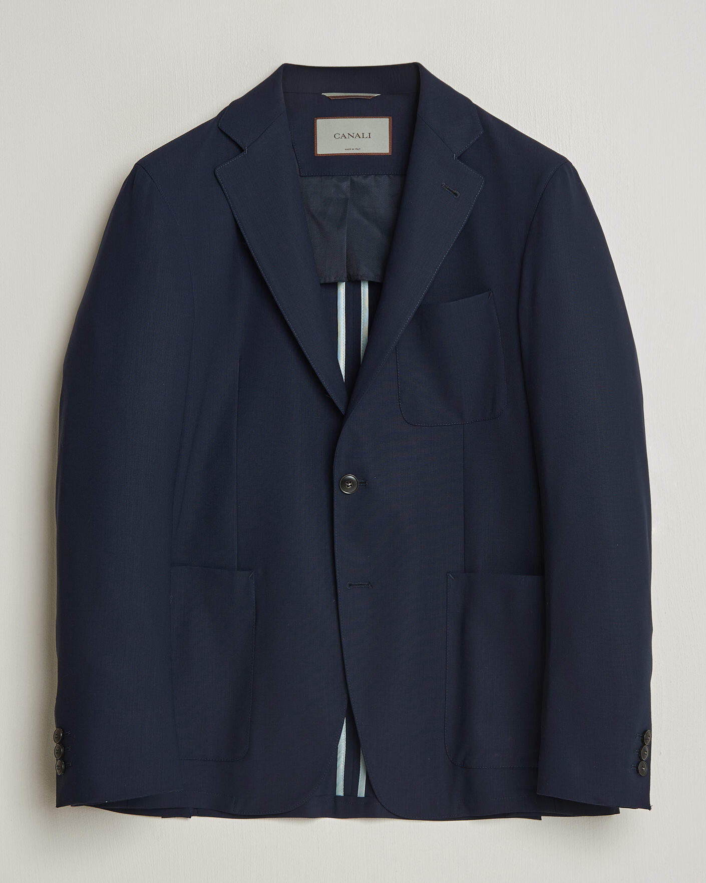 Herre | Dressjakker | Canali | Unconstructed Impeccabile Wool Blazer Navy