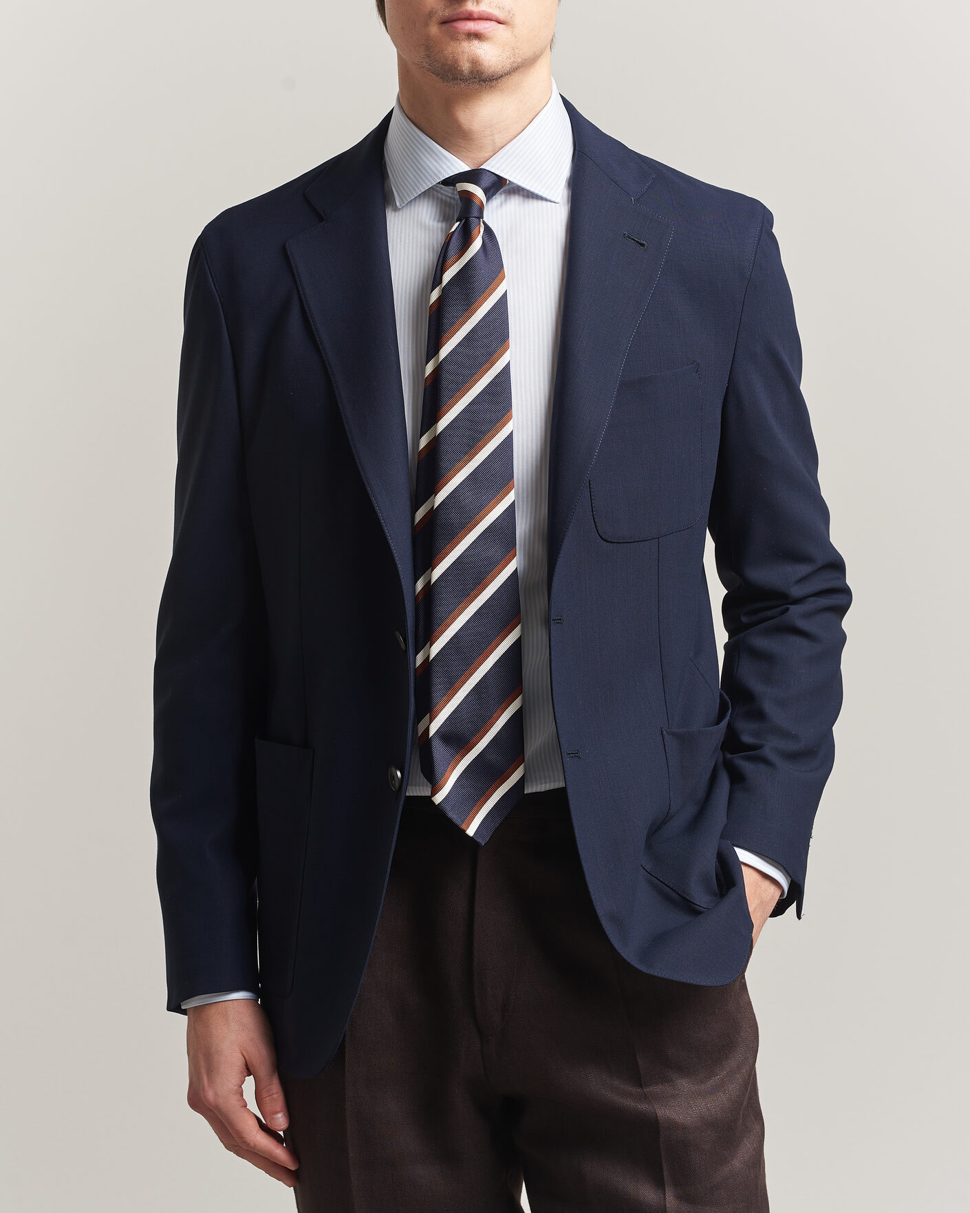Herre | Dressjakker | Canali | Unconstructed Impeccabile Wool Blazer Navy
