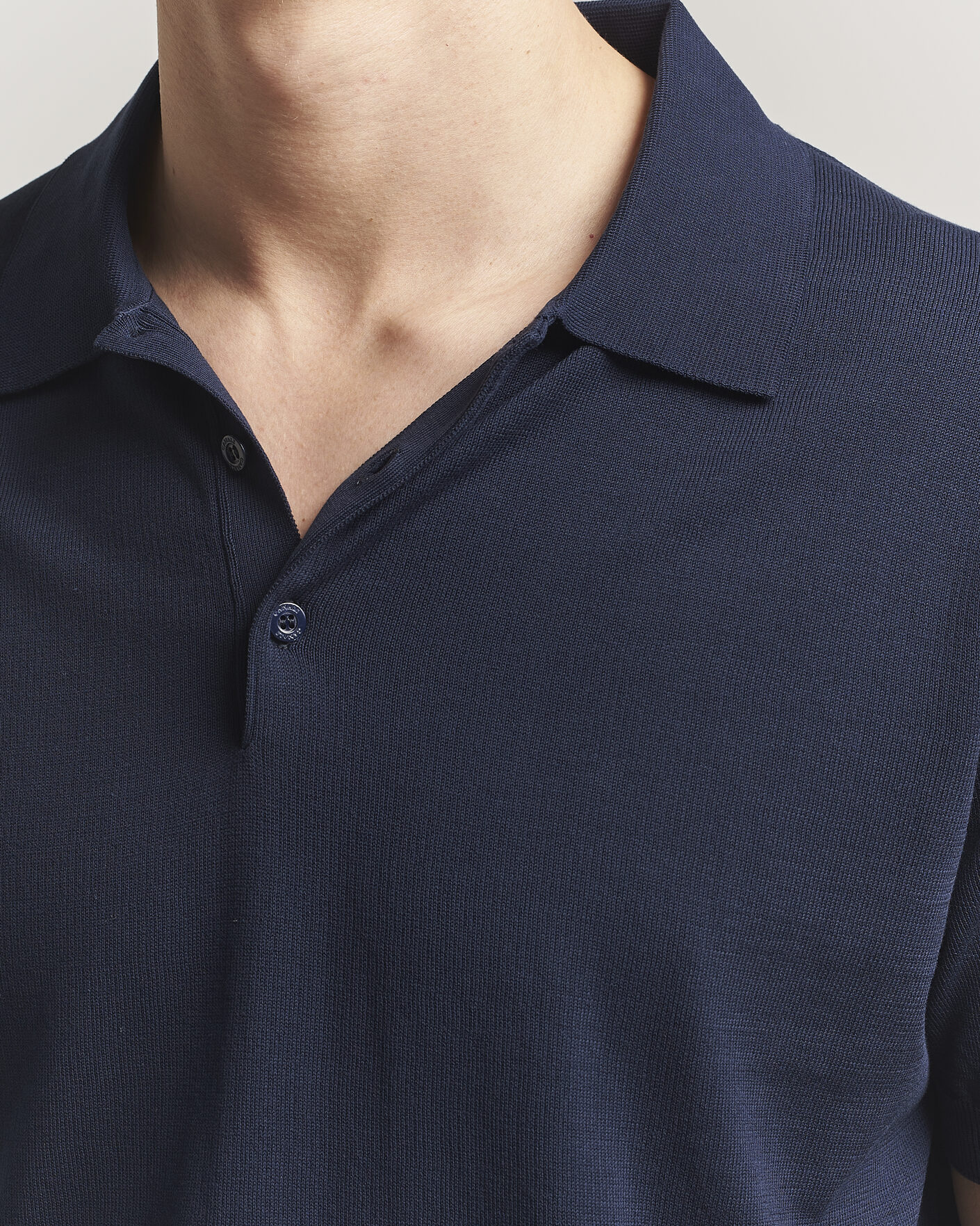 Herre | Pikéer | Canali | Cotton Short Sleeve Polo Navy