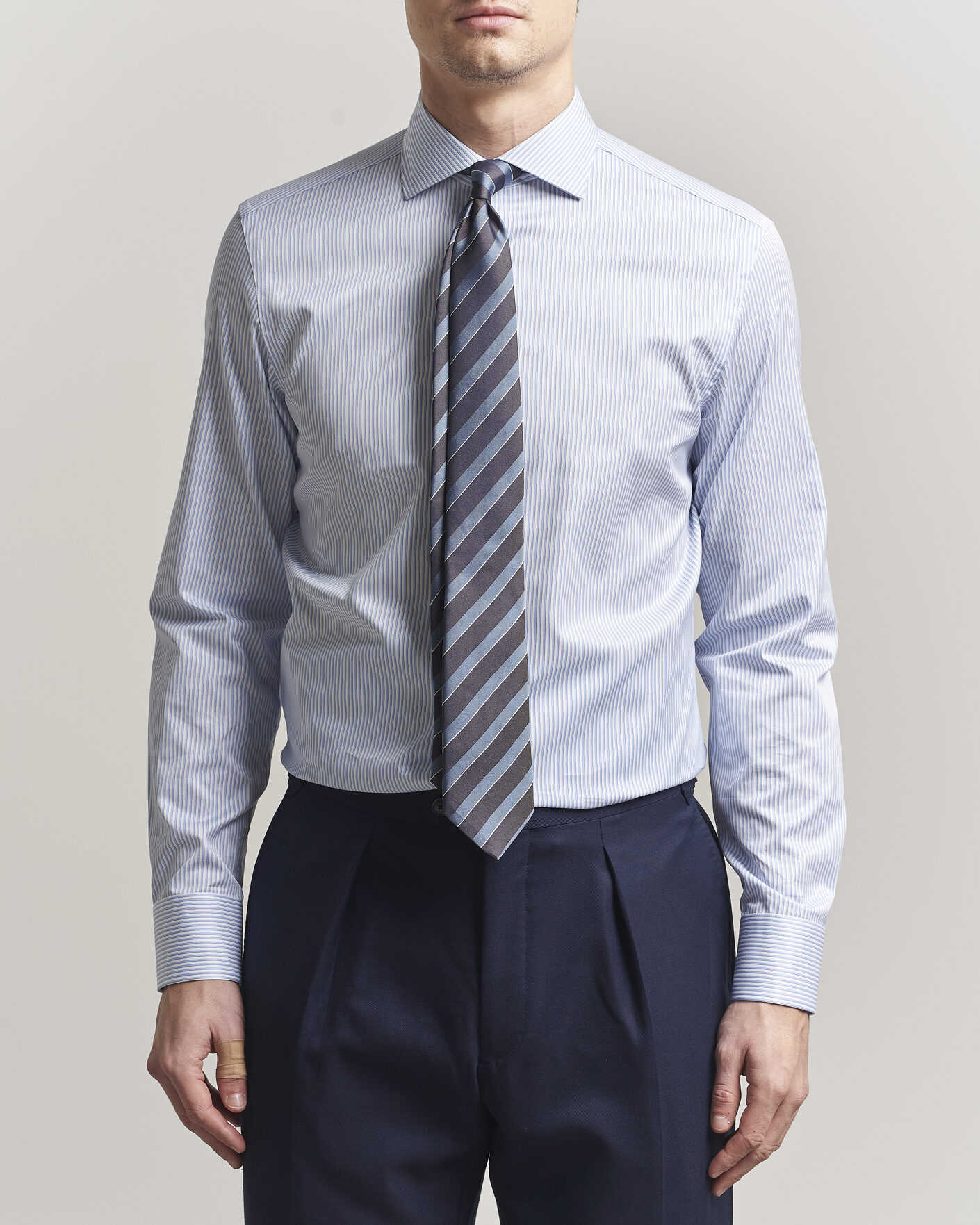 Herre | Skjorter | Canali | Slim Fit Impeccabile Shirt Blue Stripe