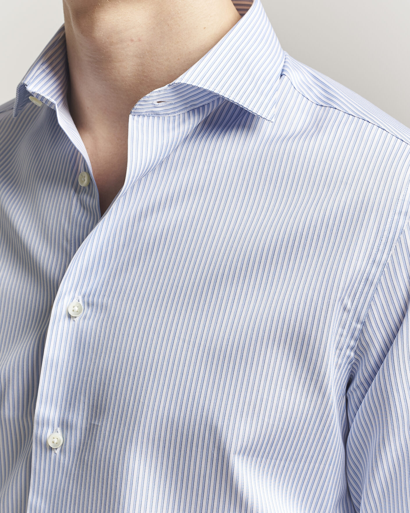 Herre | Skjorter | Canali | Slim Fit Impeccabile Shirt Blue Stripe