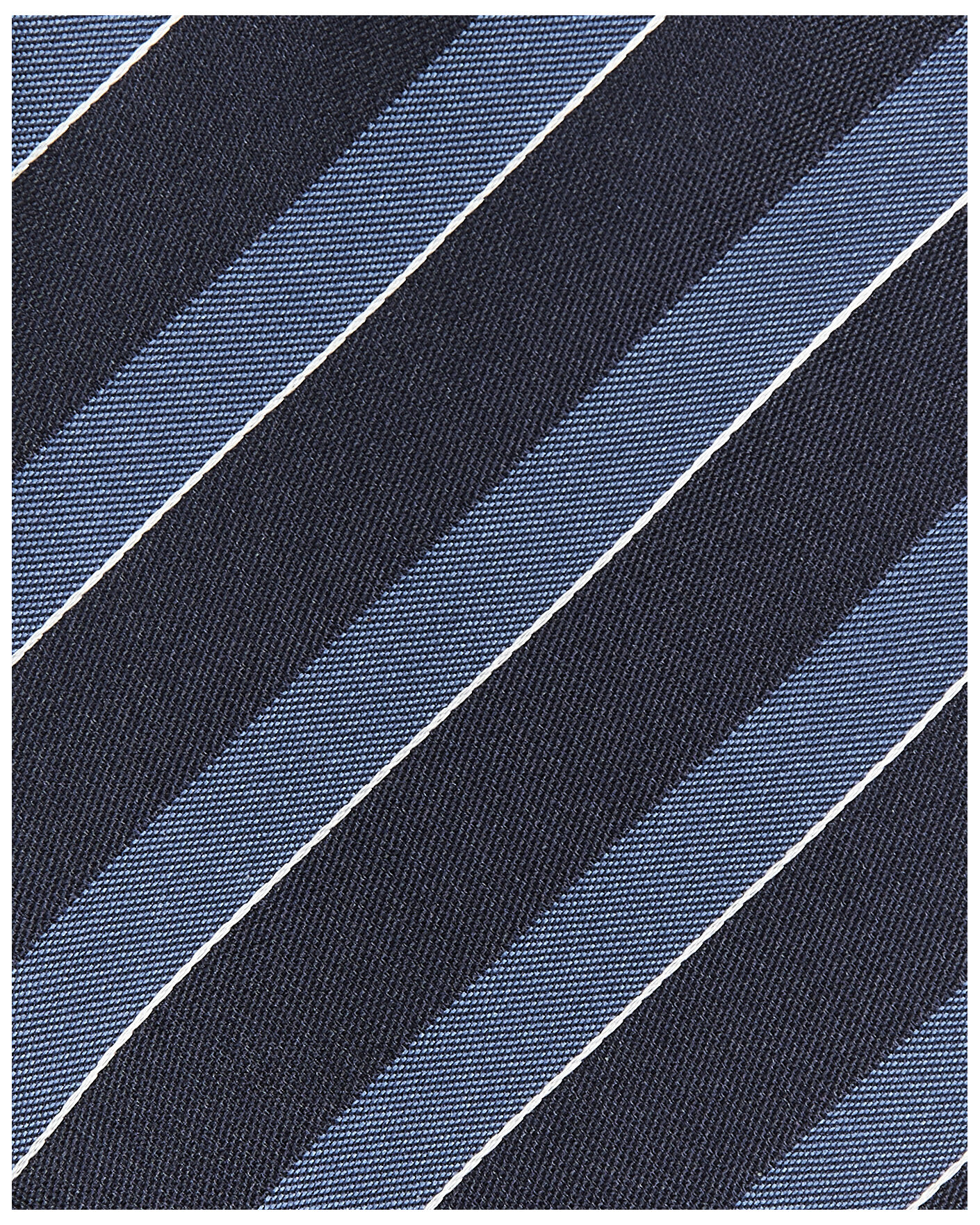 Herre | Slips | Canali | Regimental Stripe Silk Tie Navy/Blue