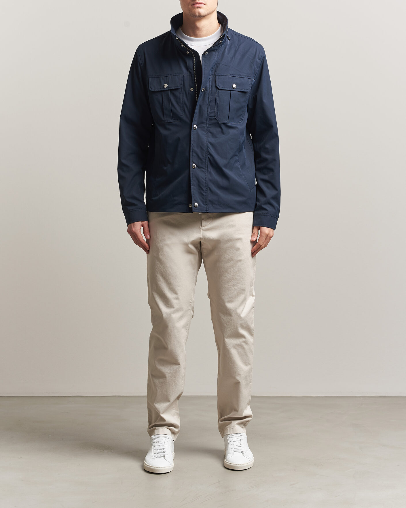 Herre | Bukser | J.Lindeberg | Chaze Cotton Stretch Pants Moonbeam