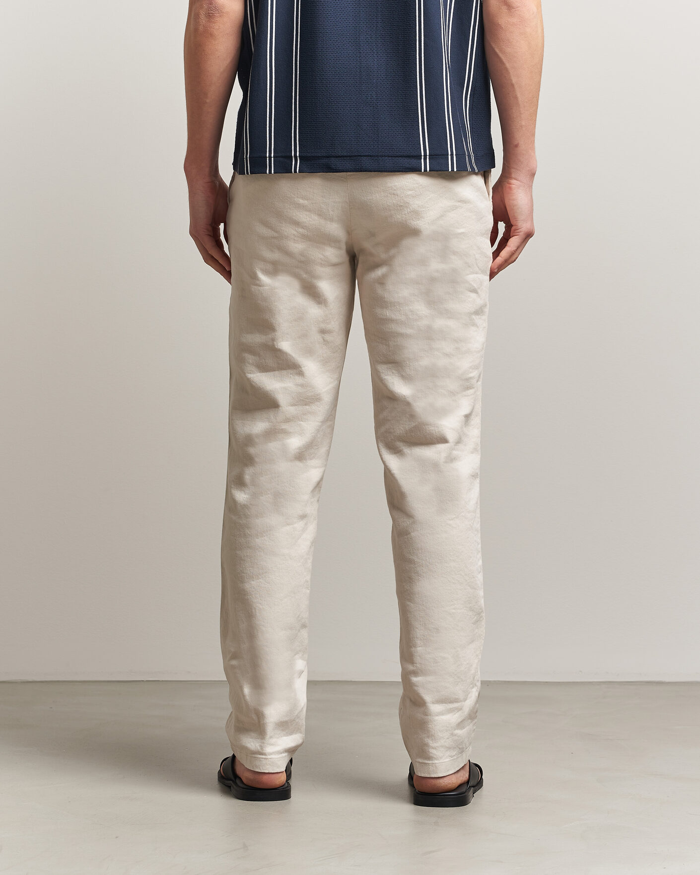 Herre | Bukser | J.Lindeberg | Logan Stretch Linen Pants Moonbeam