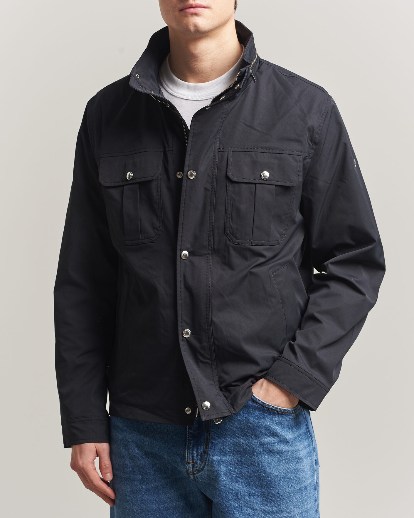 Herre | Jakker | J.Lindeberg | Bailey Recyceled Poly Jacket Black
