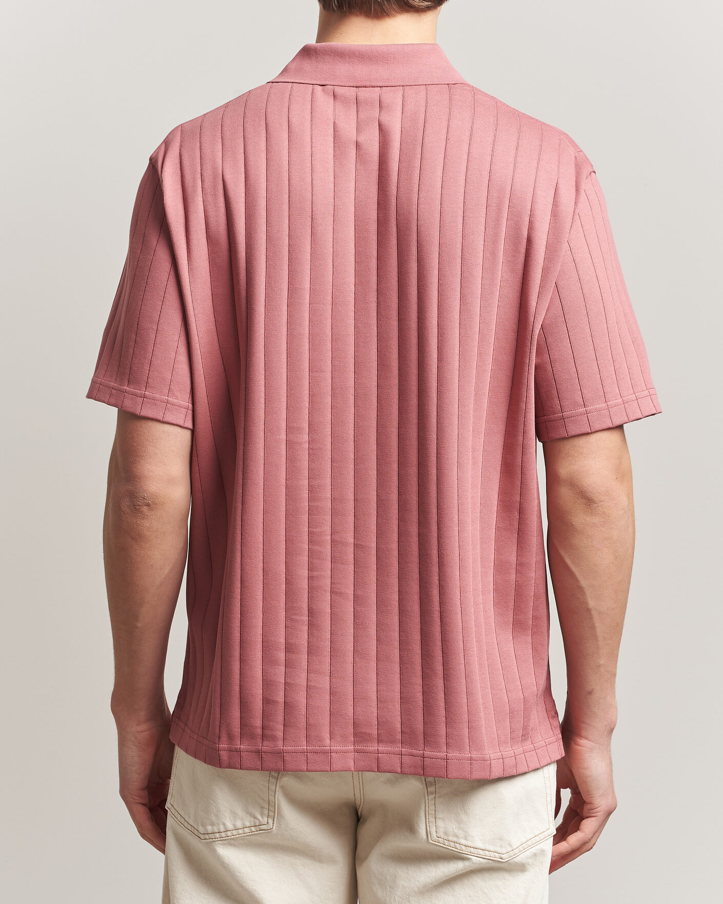 Herre | Pikéer | J.Lindeberg | Simon Striped Polo Withered Rose