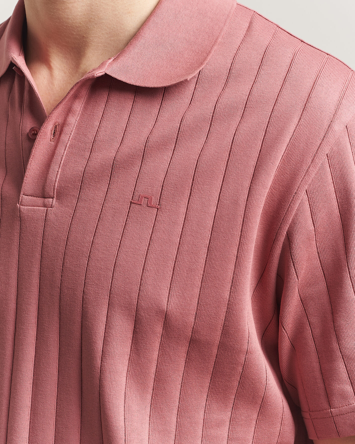 Herre | Pikéer | J.Lindeberg | Simon Striped Polo Withered Rose