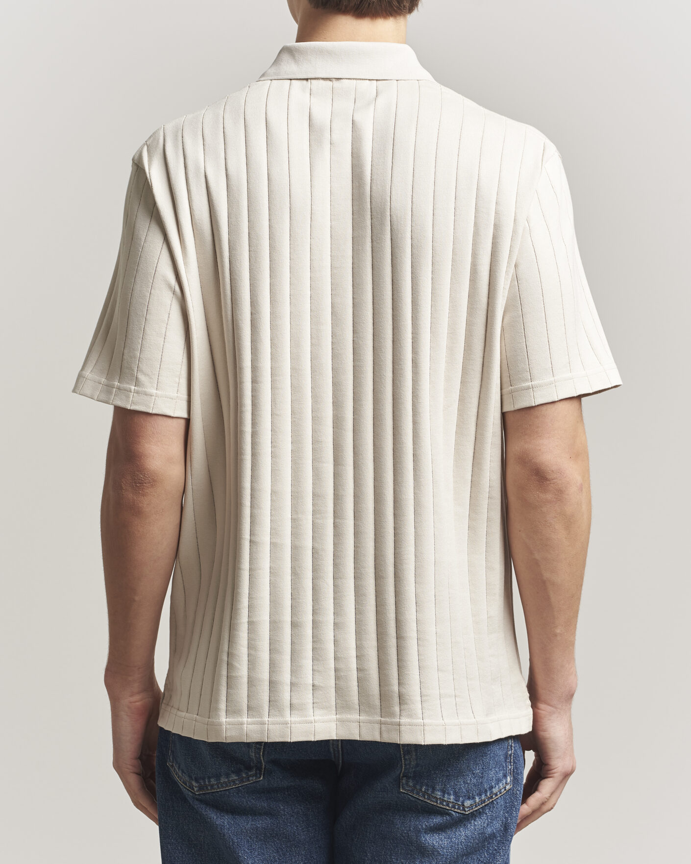 Herre | Pikéer | J.Lindeberg | Simon Striped Polo Moonbeam