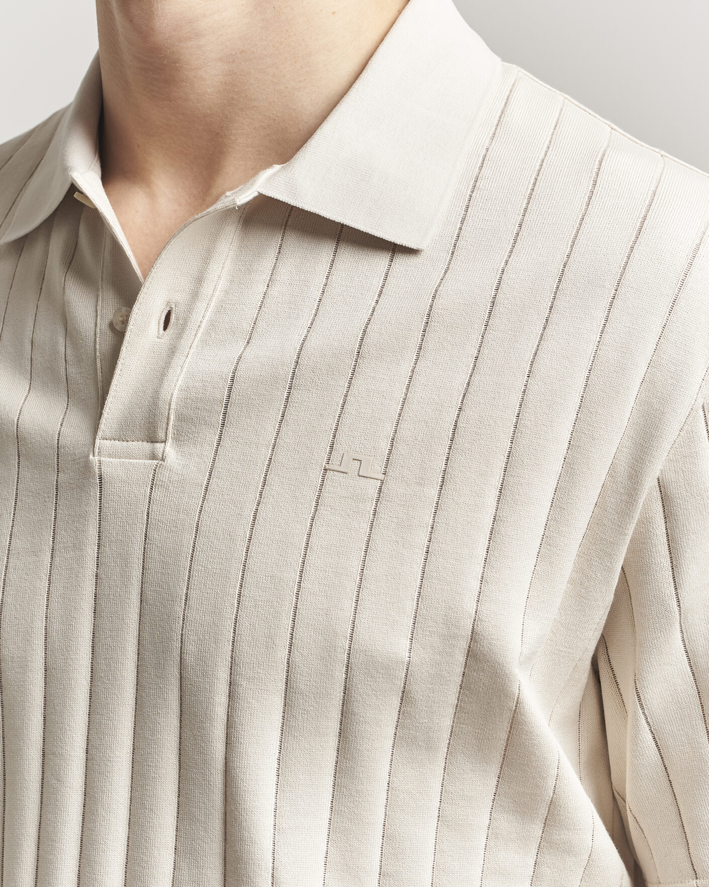 Herre | Pikéer | J.Lindeberg | Simon Striped Polo Moonbeam