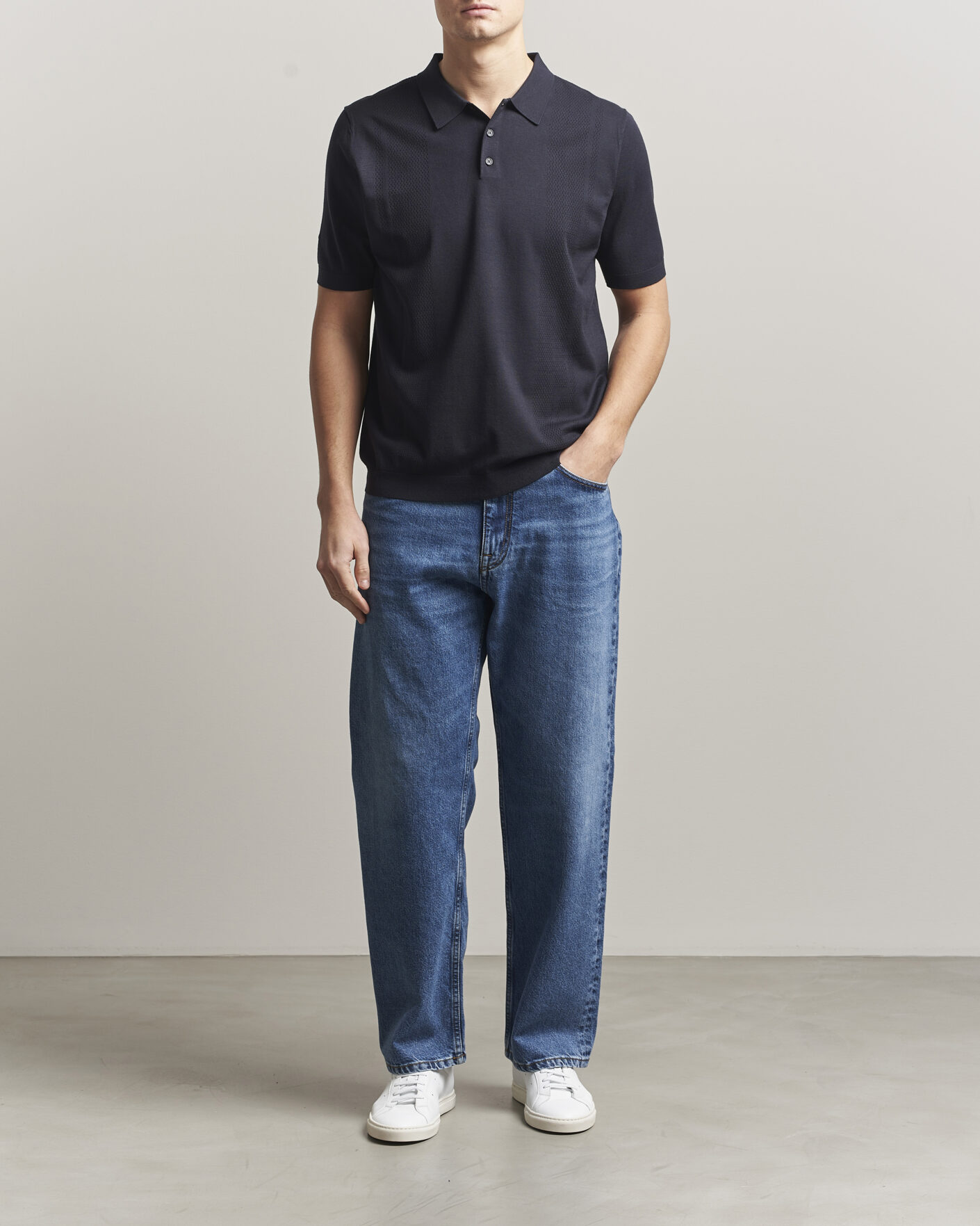 Herre | Pikéer | J.Lindeberg | Reymond Knit Polo JL Navy