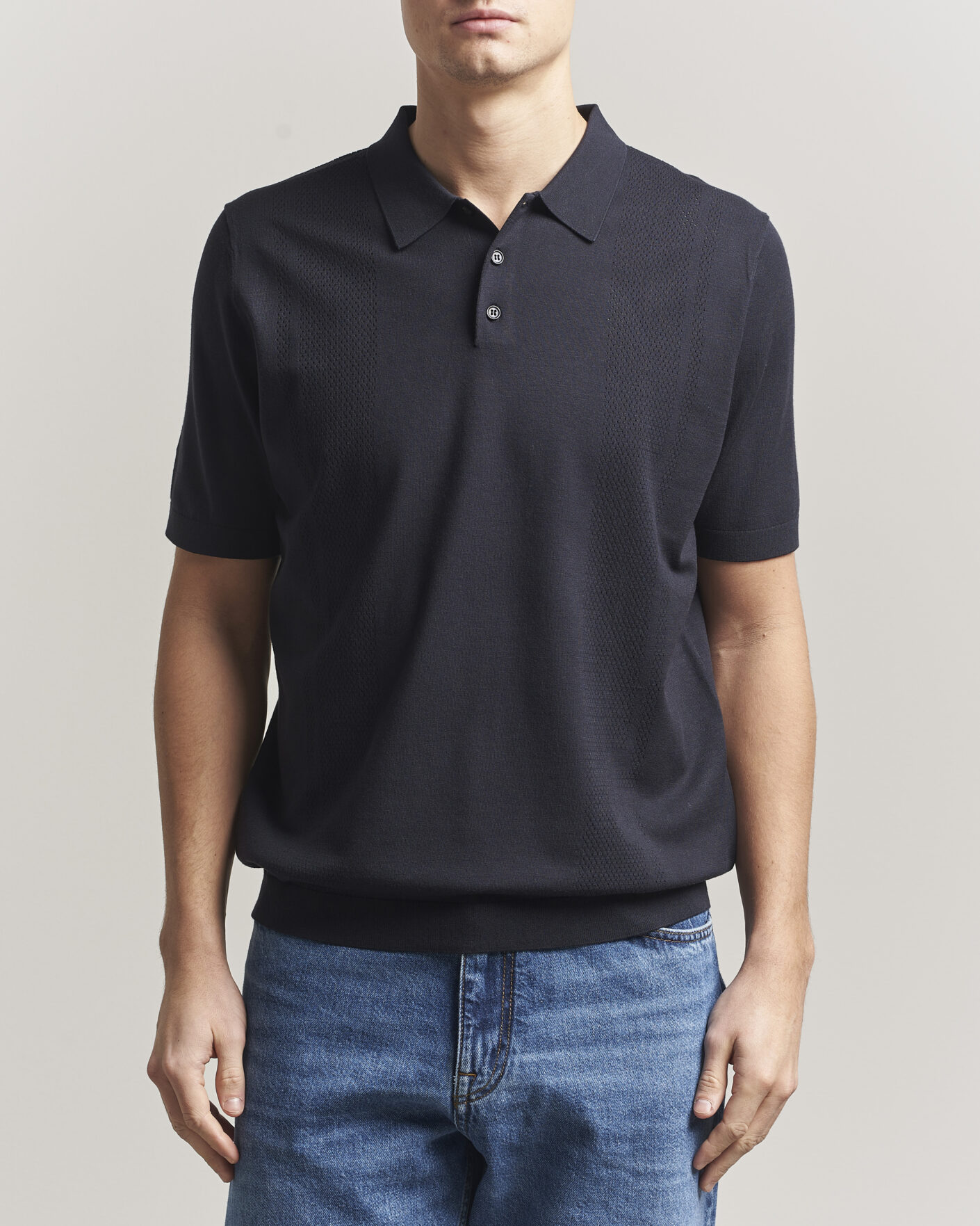 Herre | Pikéer | J.Lindeberg | Reymond Knit Polo JL Navy