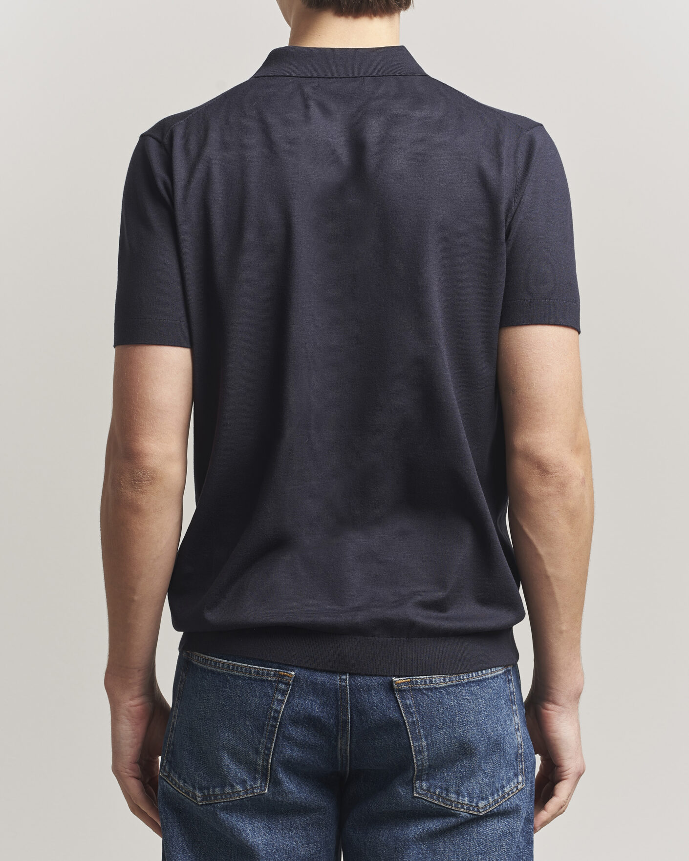 Herre | Pikéer | J.Lindeberg | Ridge Knitted Polo JL Navy