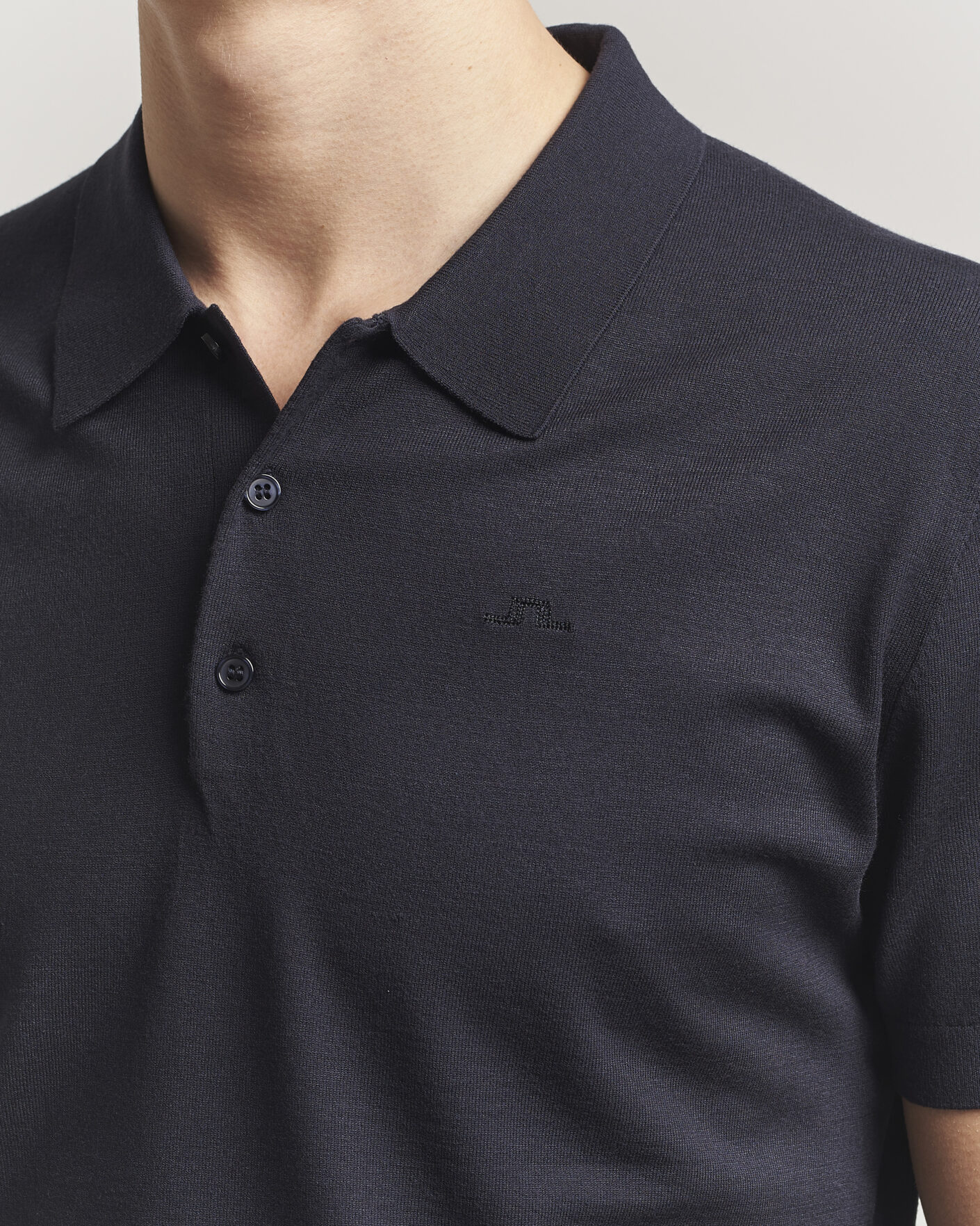 Herre | Pikéer | J.Lindeberg | Ridge Knitted Polo JL Navy