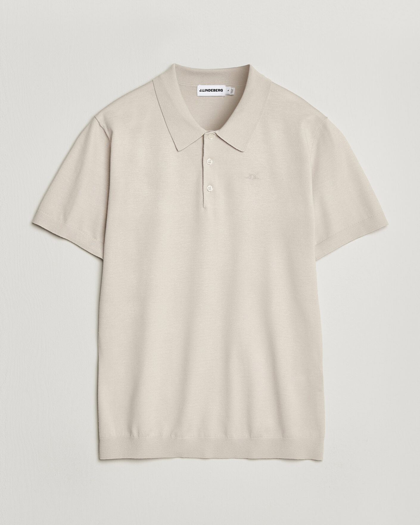Herre | Pikéer | J.Lindeberg | Ridge Knitted Polo Moonbeam