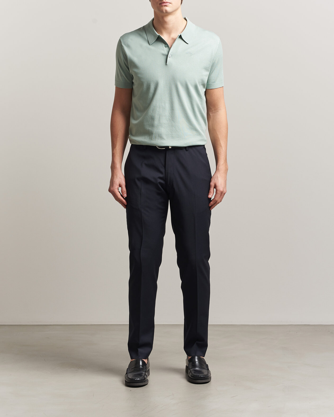 Herre | Pikéer | J.Lindeberg | Ridge Knitted Polo Jadeite