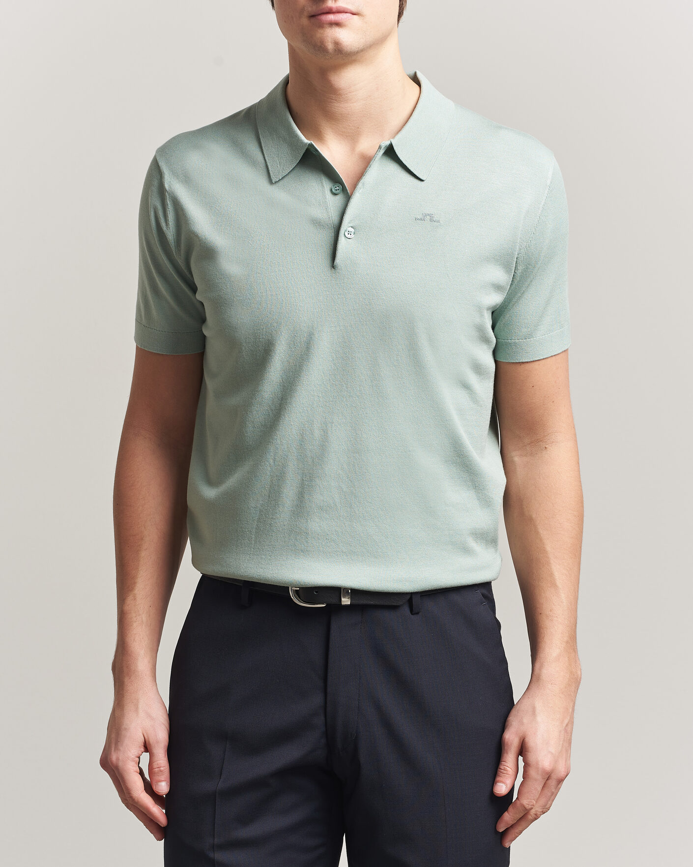 Herre | Pikéer | J.Lindeberg | Ridge Knitted Polo Jadeite